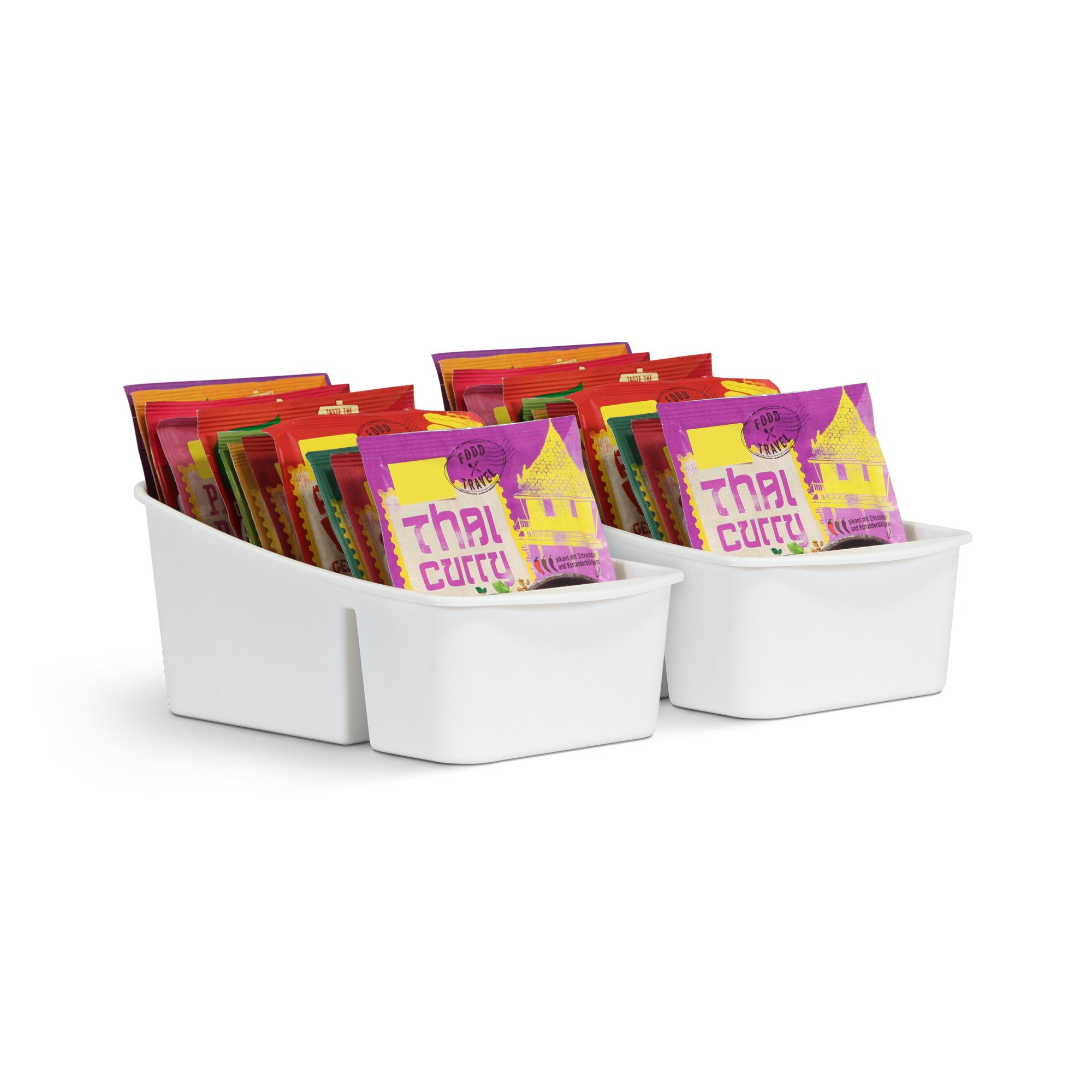 Pro Home Küchenorganizer-Set mit 3 Fächern, (2-tlg), Aufbewahrungsbox für T günstig online kaufen