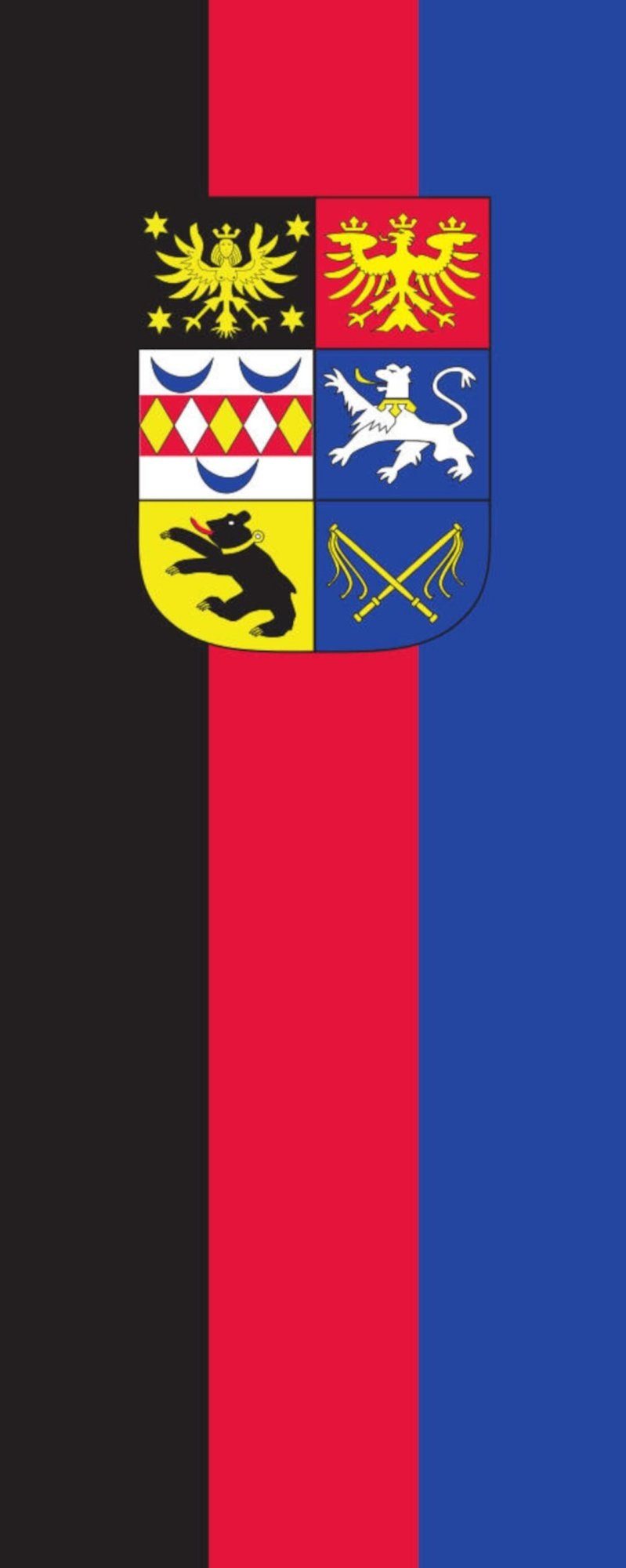 flaggenmeer Flagge Flagge Ostfriesland Hochformat Wappen mit 110 g/m²
