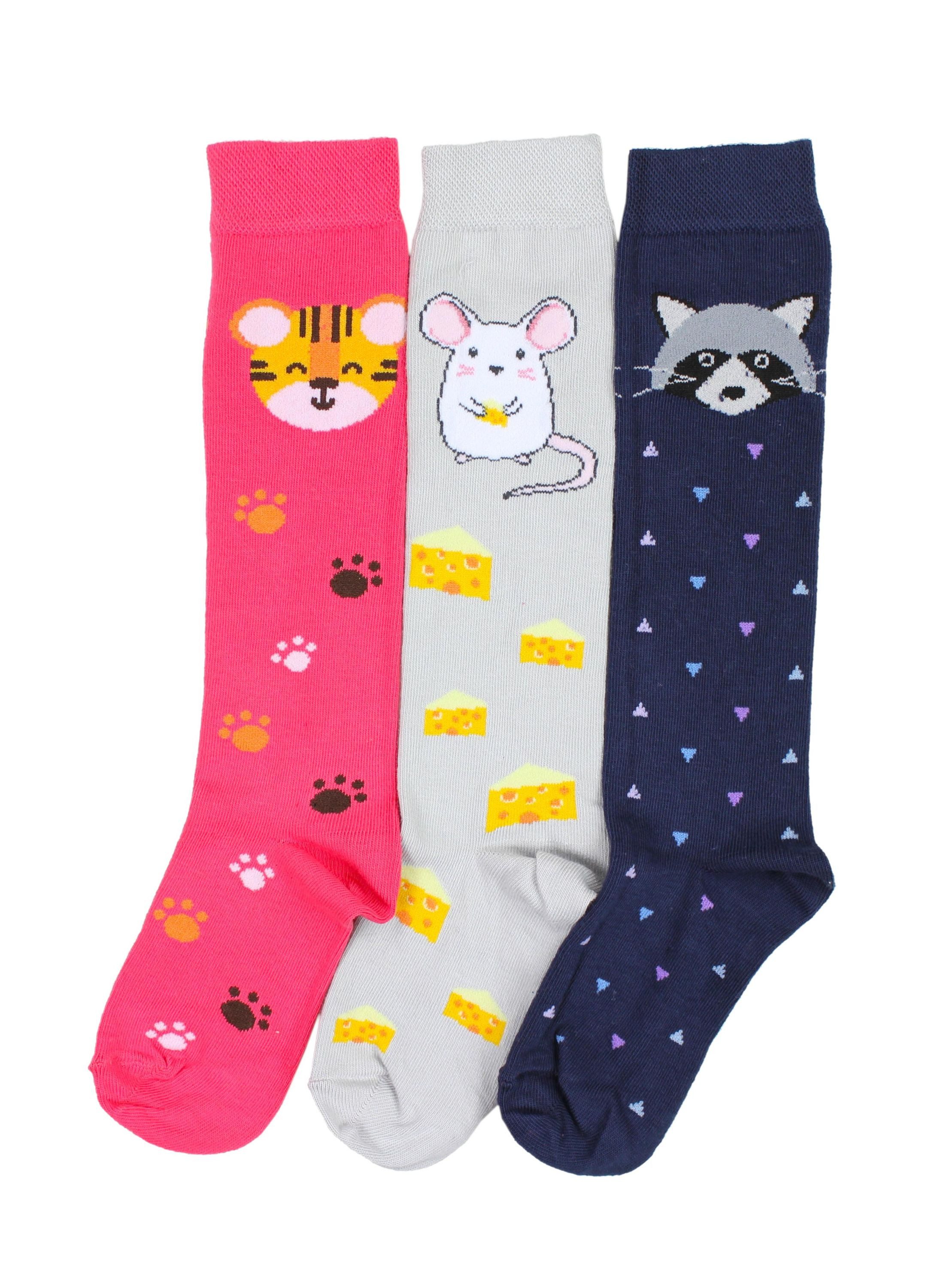 TupTam Langsocken TupTam Mädchen Knielange Socken Gemustert 3er Pack