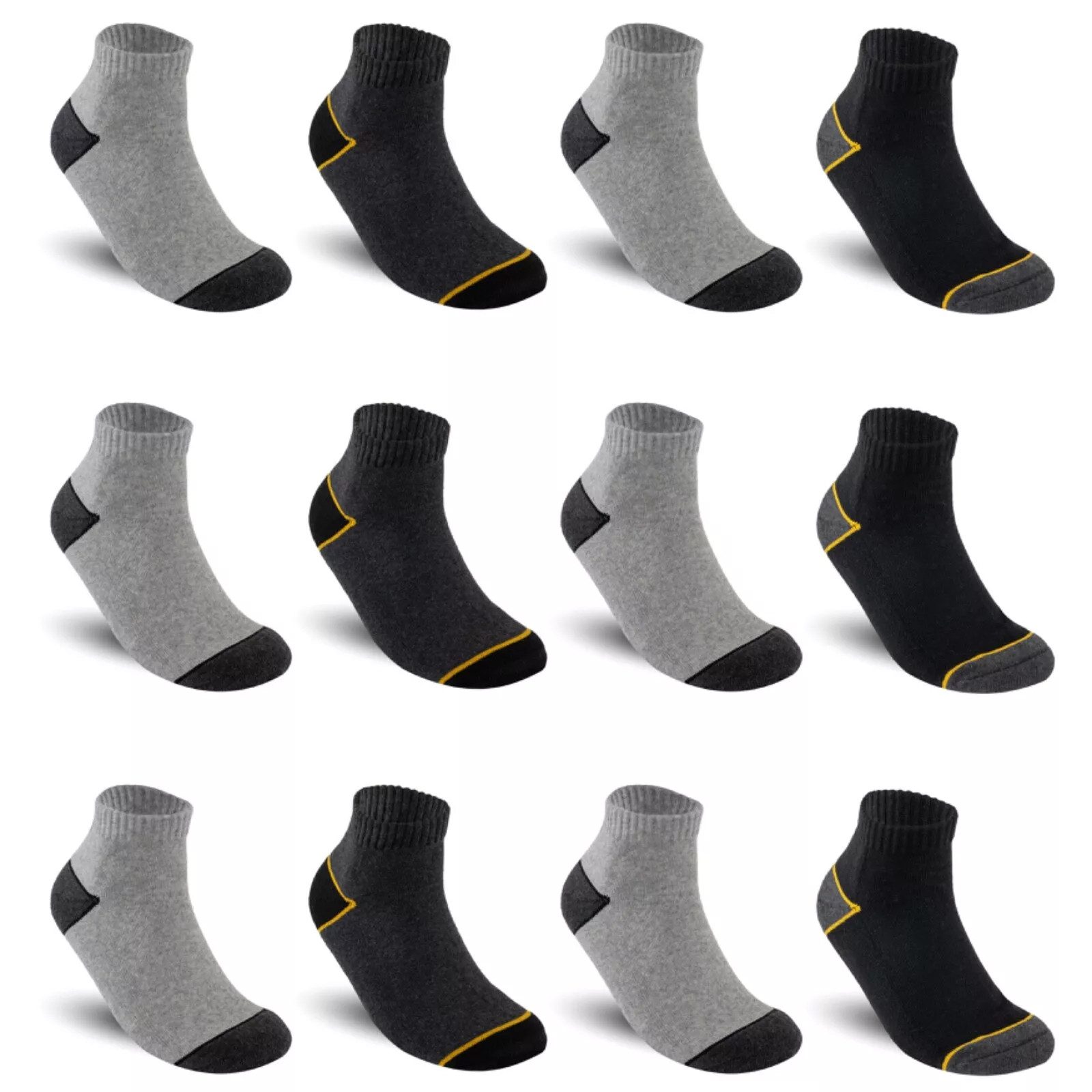 TEXEMP Arbeitssocken 3-12 Paar Sneaker Arbeitssocken WORK Dicke Herrensocken Baumwolle (Packung, 9-Paar, 9 Paar) Arbeitssocken als Kurzsocken