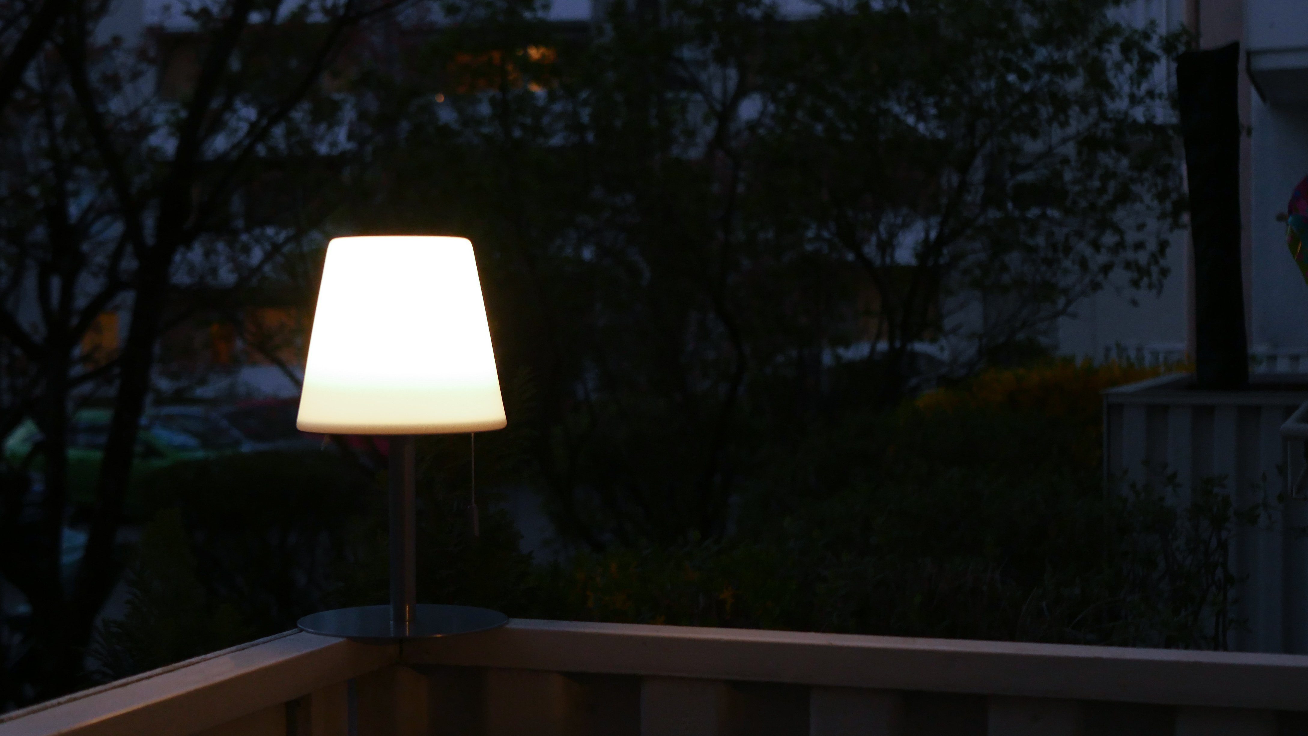 Tischlampe LED Dimmbar Akku 30cm Außen-Tischleuchte Northpoint Warmweiß Tischleuchte 4000mAh Akku