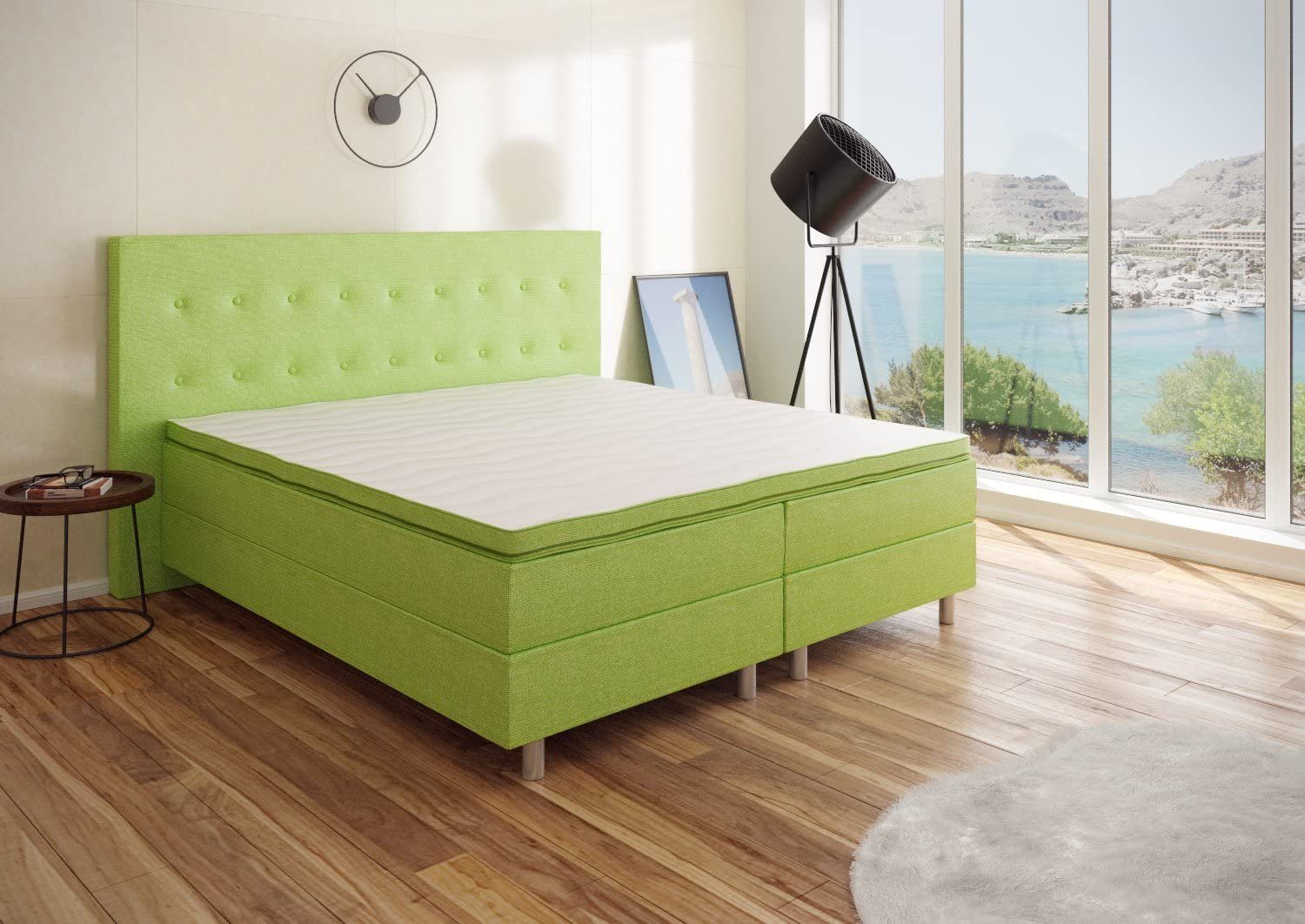 Best for You Boxspringbett NEO Bonellfederkern inkl. 5 cm Topper (90x200 10 günstig online kaufen
