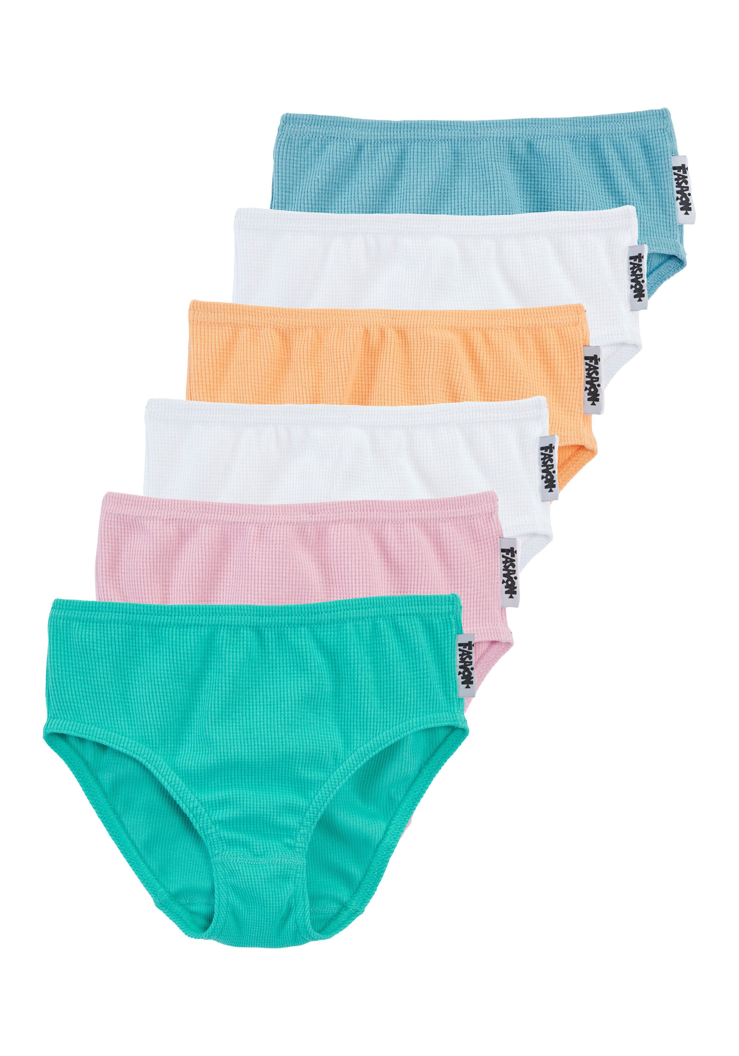 petite fleur Slip (Packung, 6-St) unifarben, Baumwollmischung
