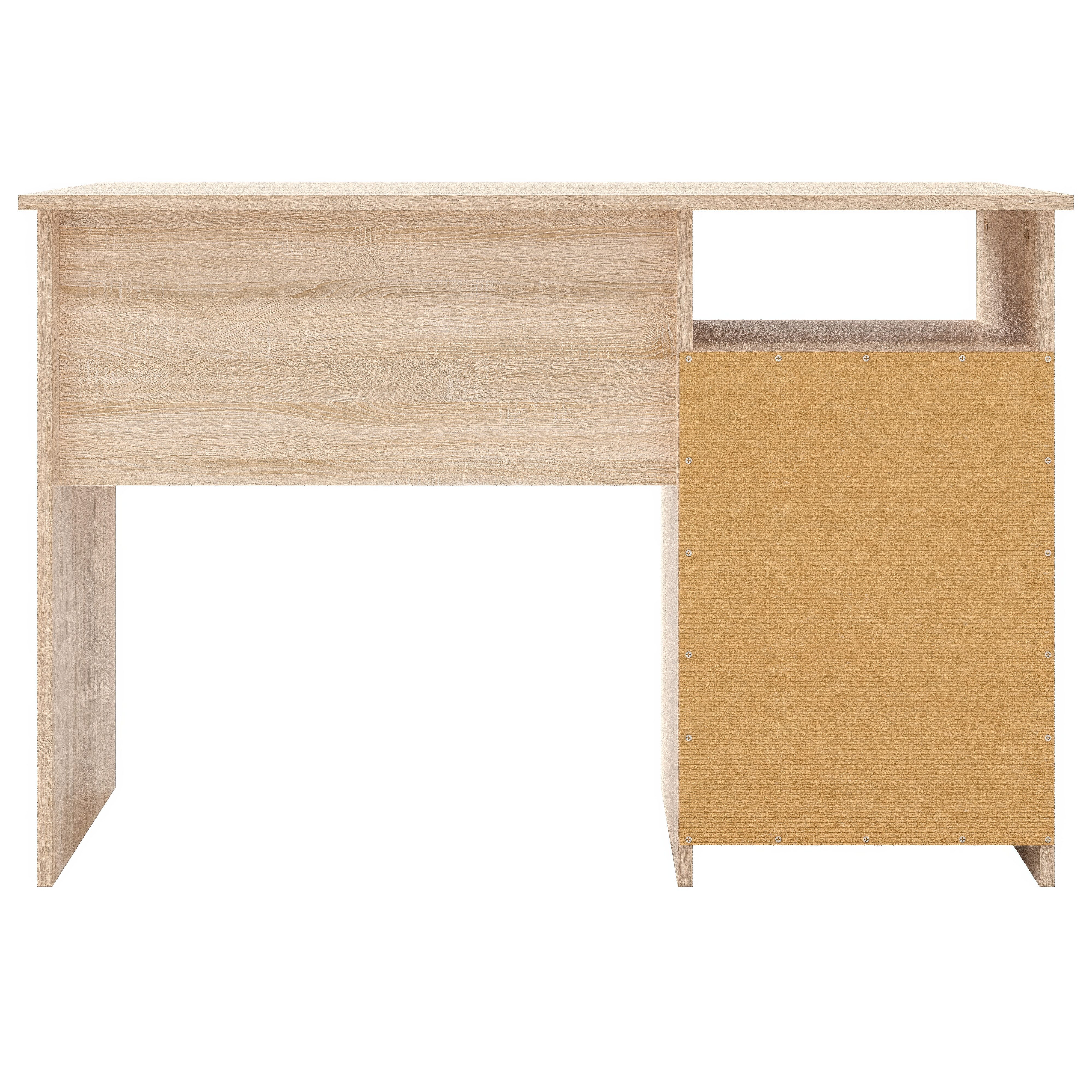 KOMTO Schreibtisch Oslo 110 H Griffe Computertisch Klein Arbeitstisch mit Schubladen, Büro PC-Tisch Kinderschreibtisch Schreibtisch 110 x 50 x 74 cm – Bild 4 von 5
