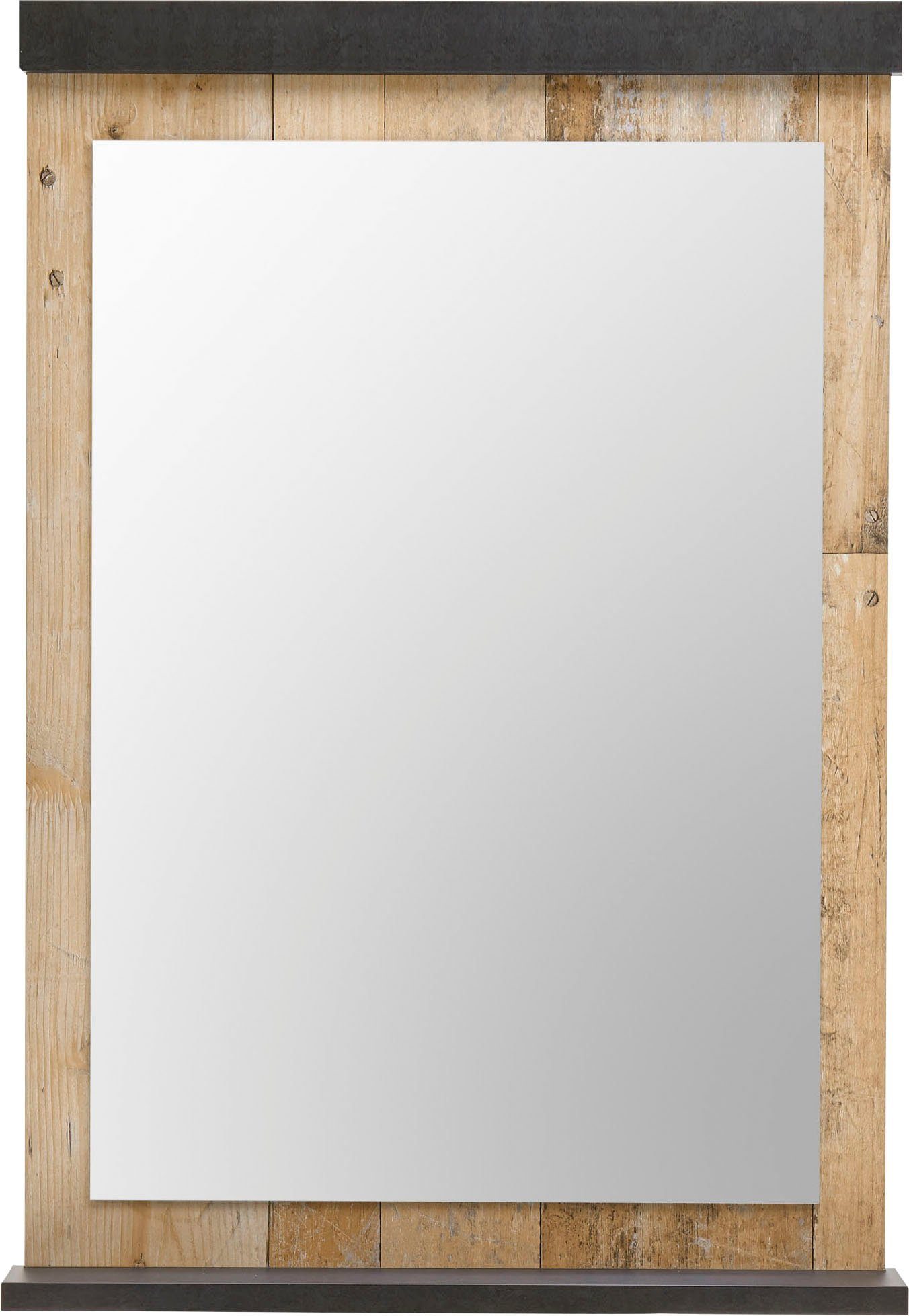 Home affaire Wandspiegel SHERWOOD, in modernem Holz Dekor, Höhe 95 cm