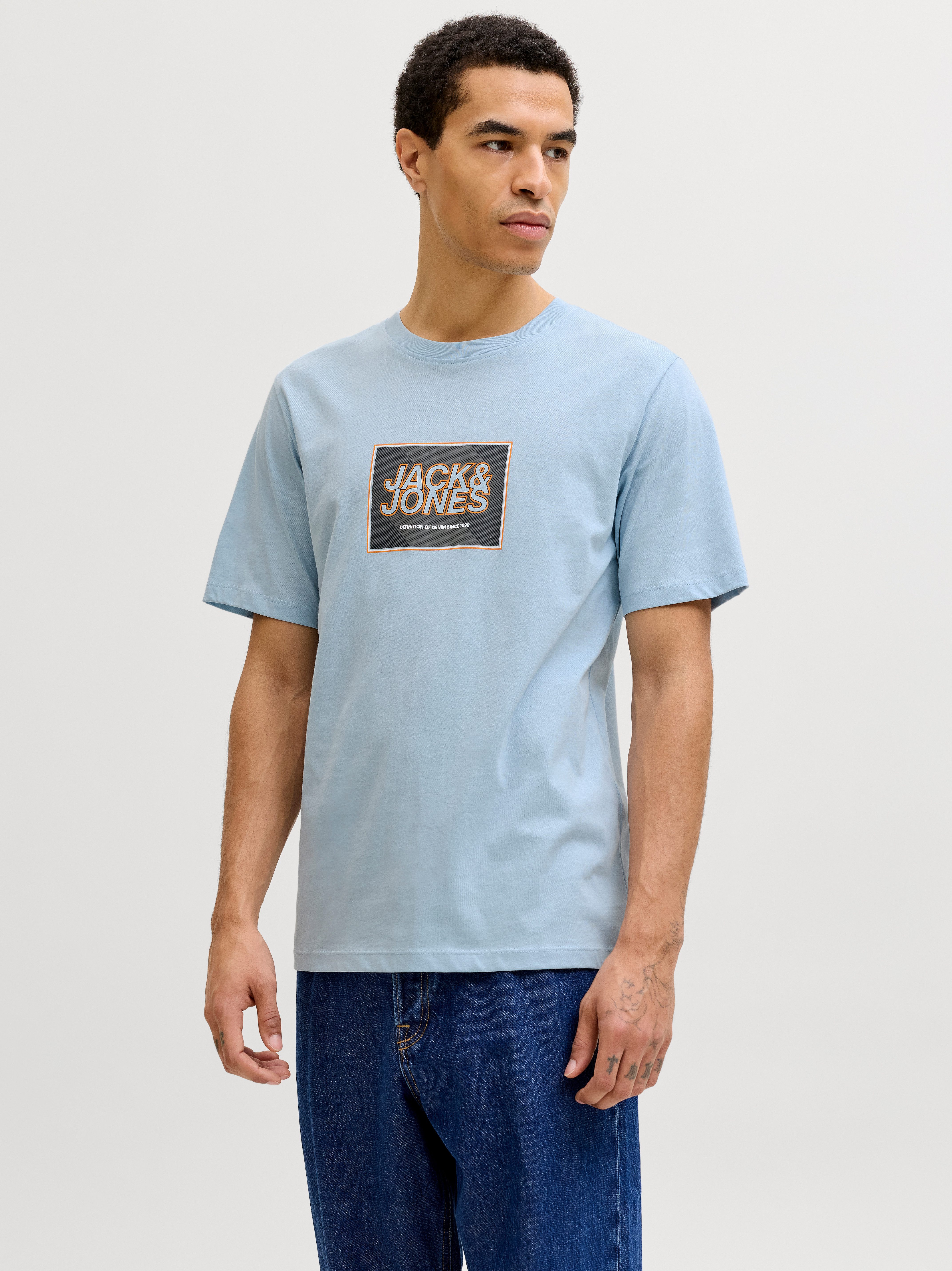 Rundhalsshirt JJRAIN TEE SS CREW NECK
