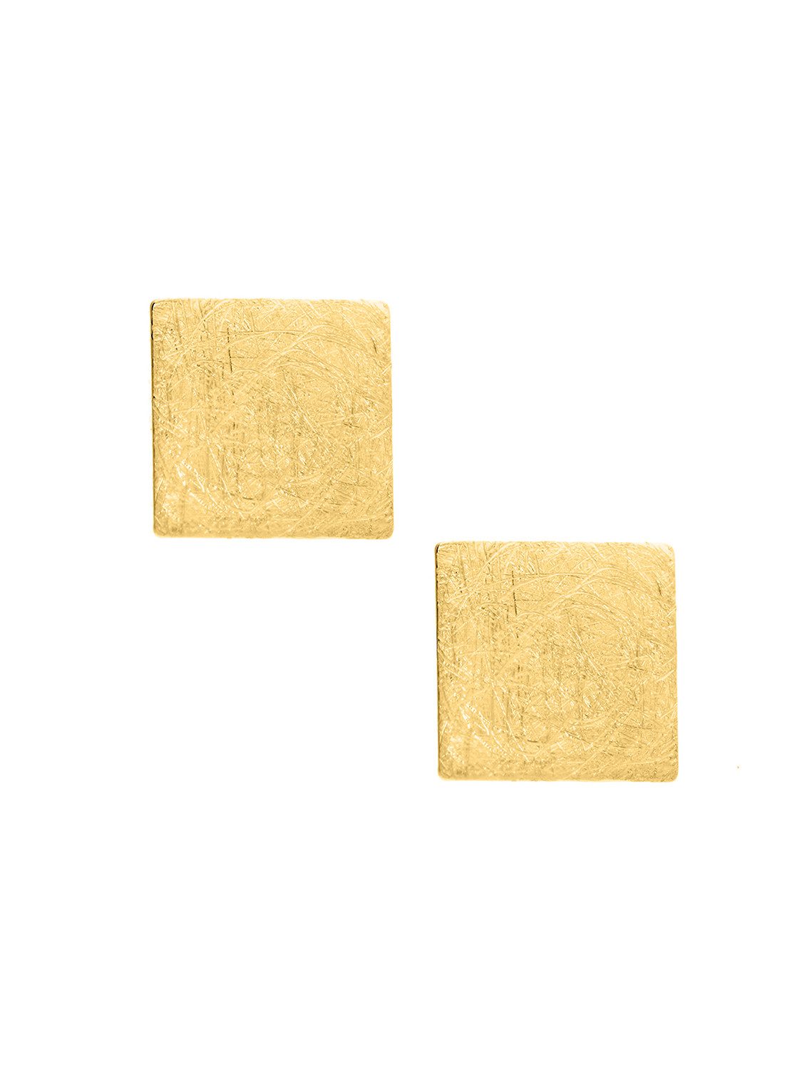 My Gold Paar Ohrstecker Damen & Herren Ohrringe Stecker Gelbgold 375 Gold Viereck - Justini (Set, 2-tlg., inkl. Schmuckbox), Geschenke