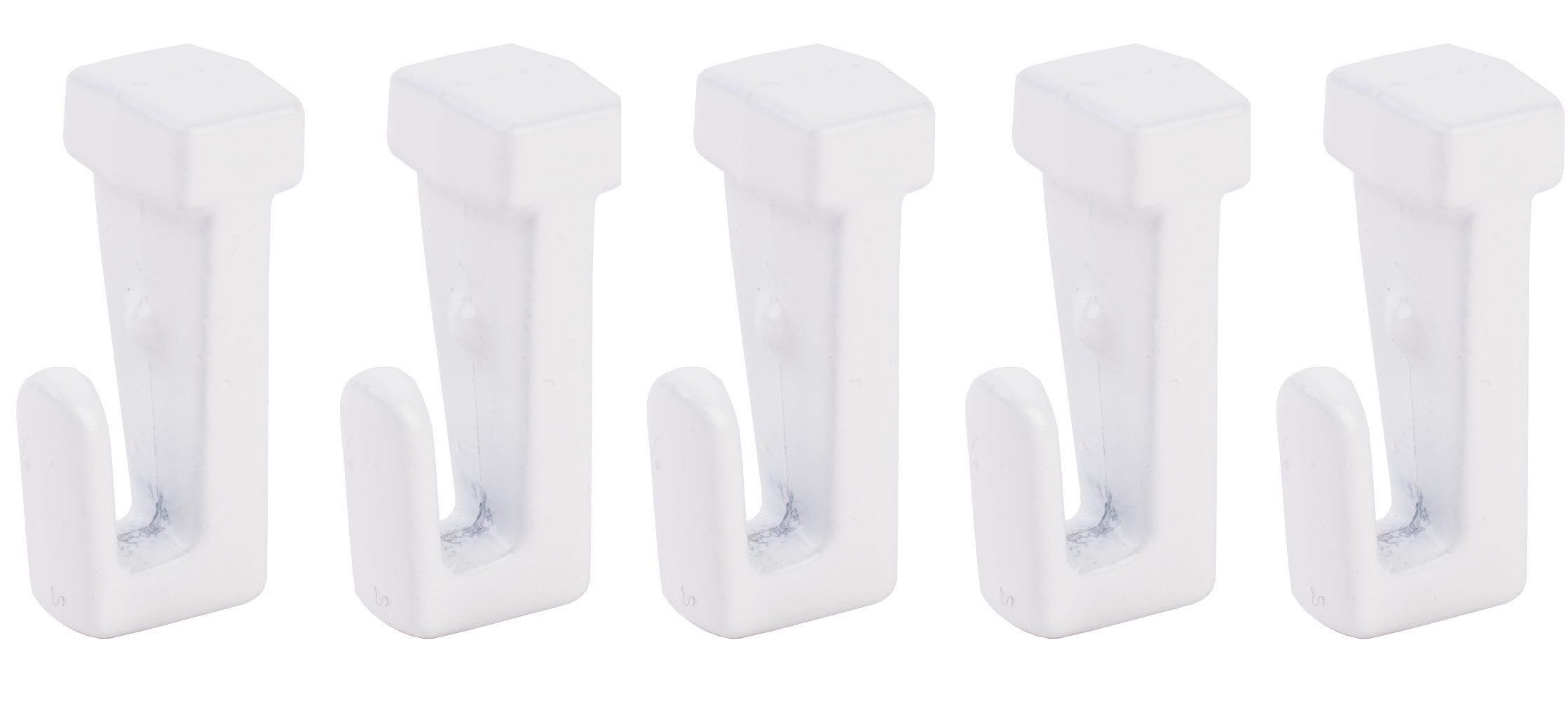 SOFT-RAIL Seilhaken Gleithaken für Perlonseile mit einer Schlaufe, für Galerieschienen & Bilderschienen, (Set, 5-St), Zubehör