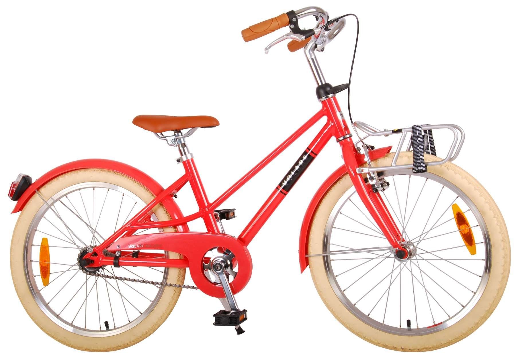 Fahrrad Kinderfahrrad Fahrrad 20 + mit 20 Laufrad Volare Zoll Gang, Kinder (Mädchen Handbremse, Mädchen Ständer Rücktritt Kinderrad Rutschfeste Zoll TPFSports Sicherheitsgriffe), 1 Melody mit -