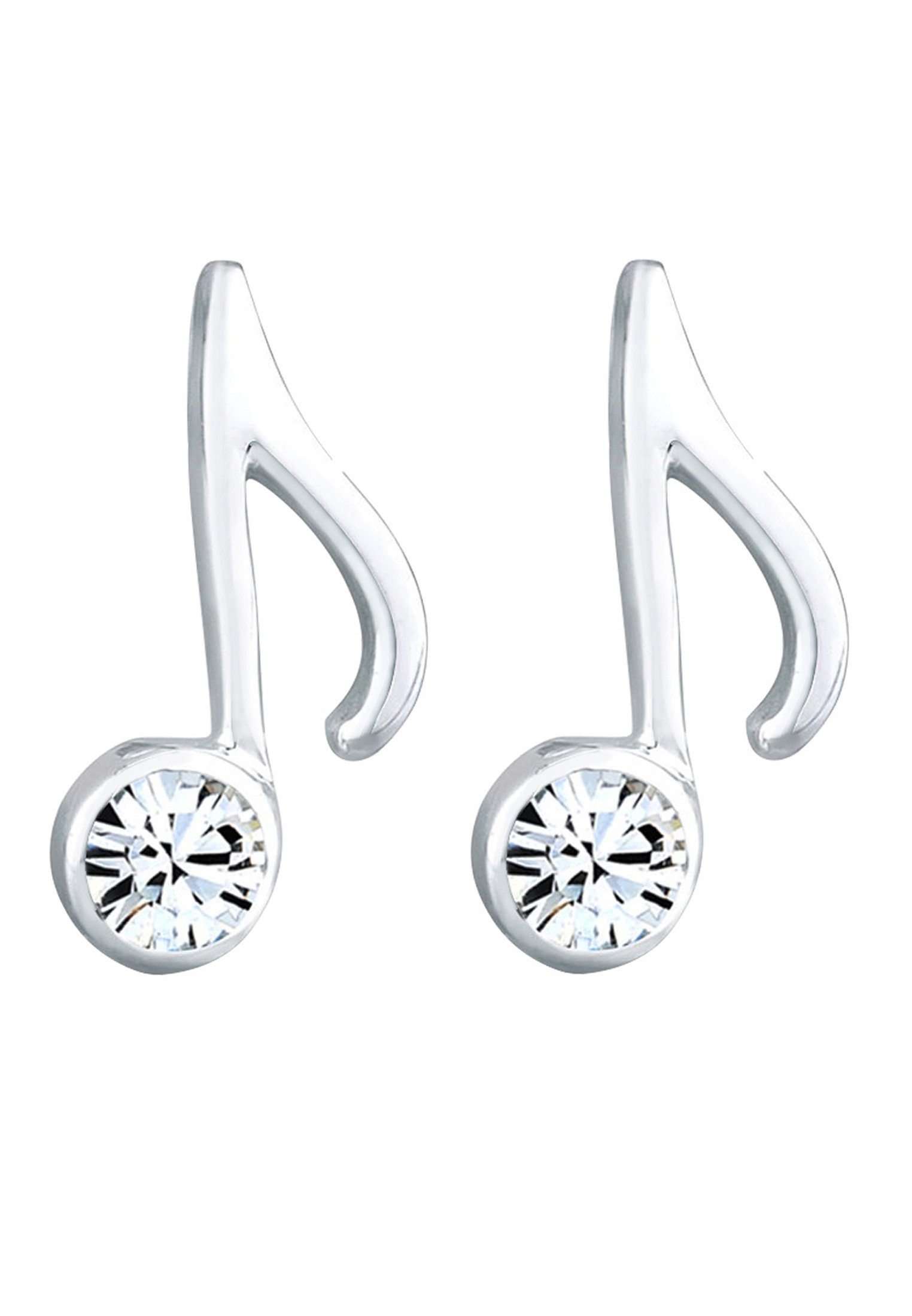 Elli Paar Ohrstecker Note Musik 925 Silber, mit Kristallen von Swarovski®, günstig online kaufen