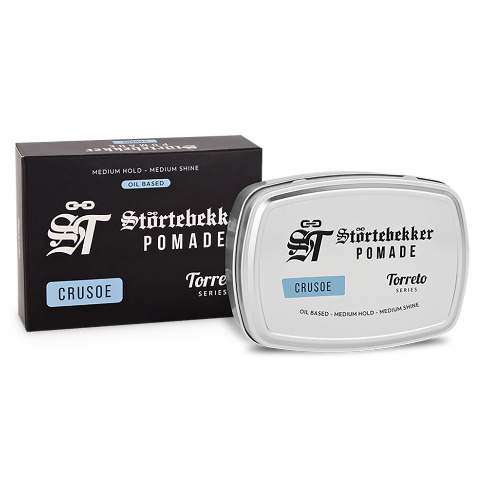 Störtebekker Haarpomade Torreto Series - Ölbasiert, Mittlerer Halt, Mittlerer Glanz - Edles Finish und herrliche Düfte