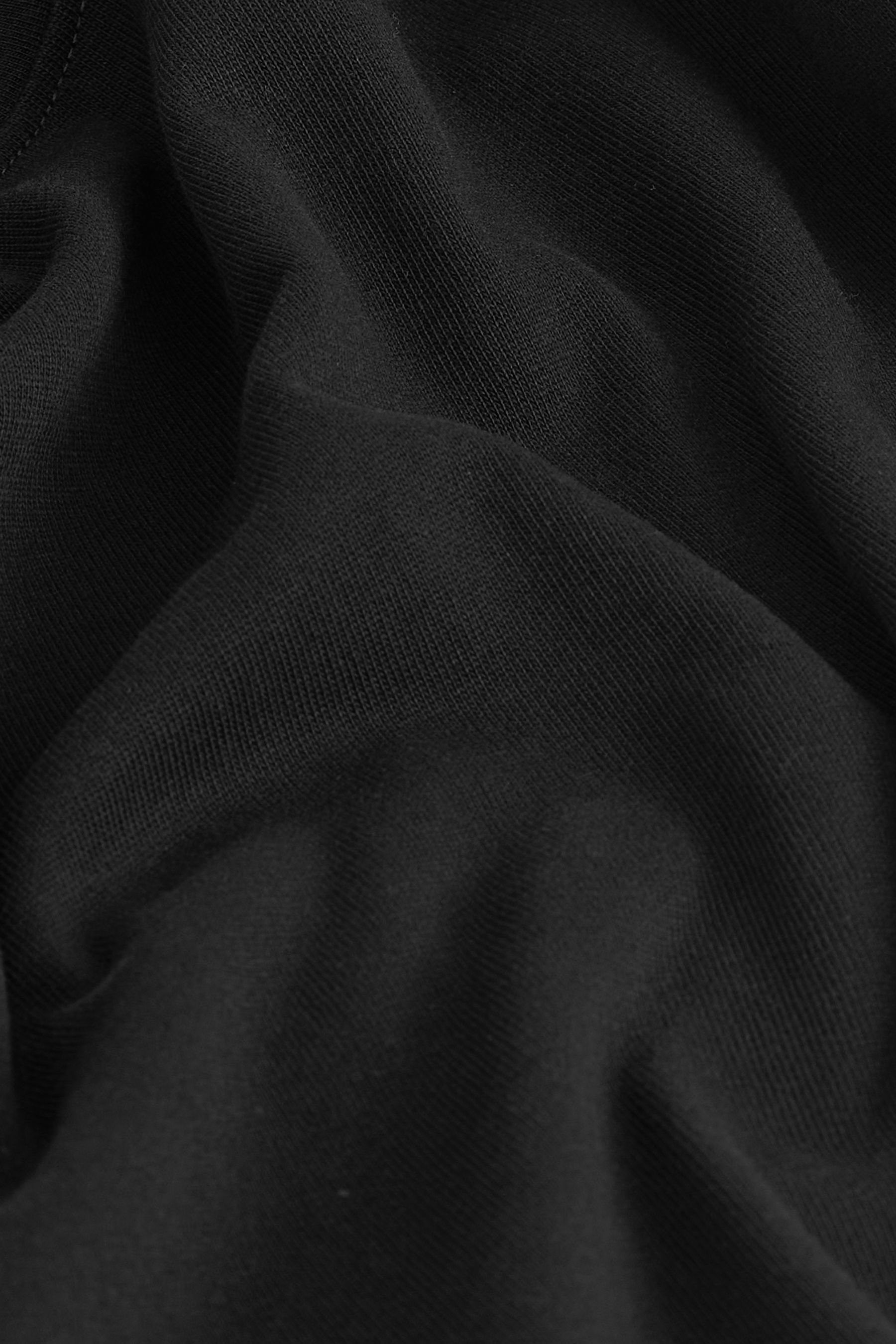 Next Langarmshirt Stoff aus schwerem (1-tlg) Langarmshirt Black
