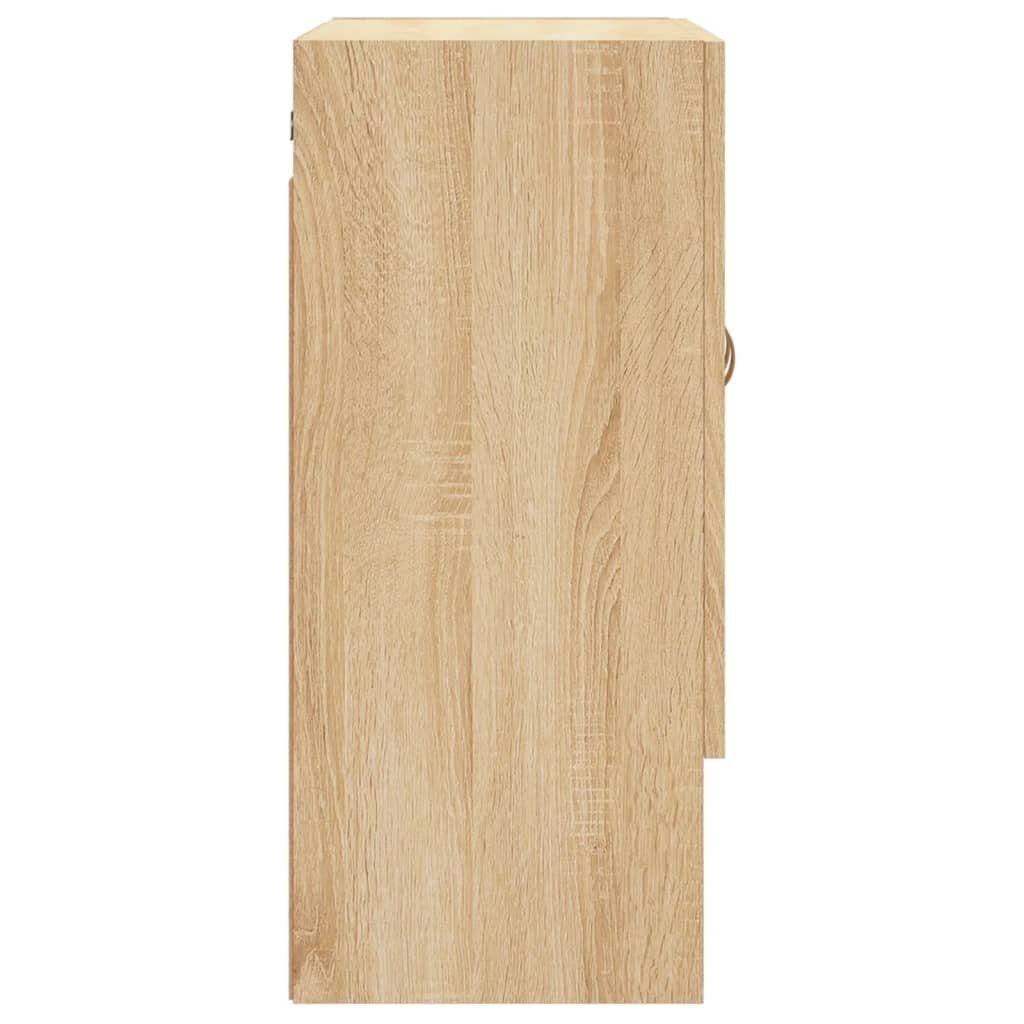 Sonoma-Eiche Eiche Holzwerkstoff Fächerschrank cm 60x31x70 vidaXL (1-St) Wandschrank Sonoma