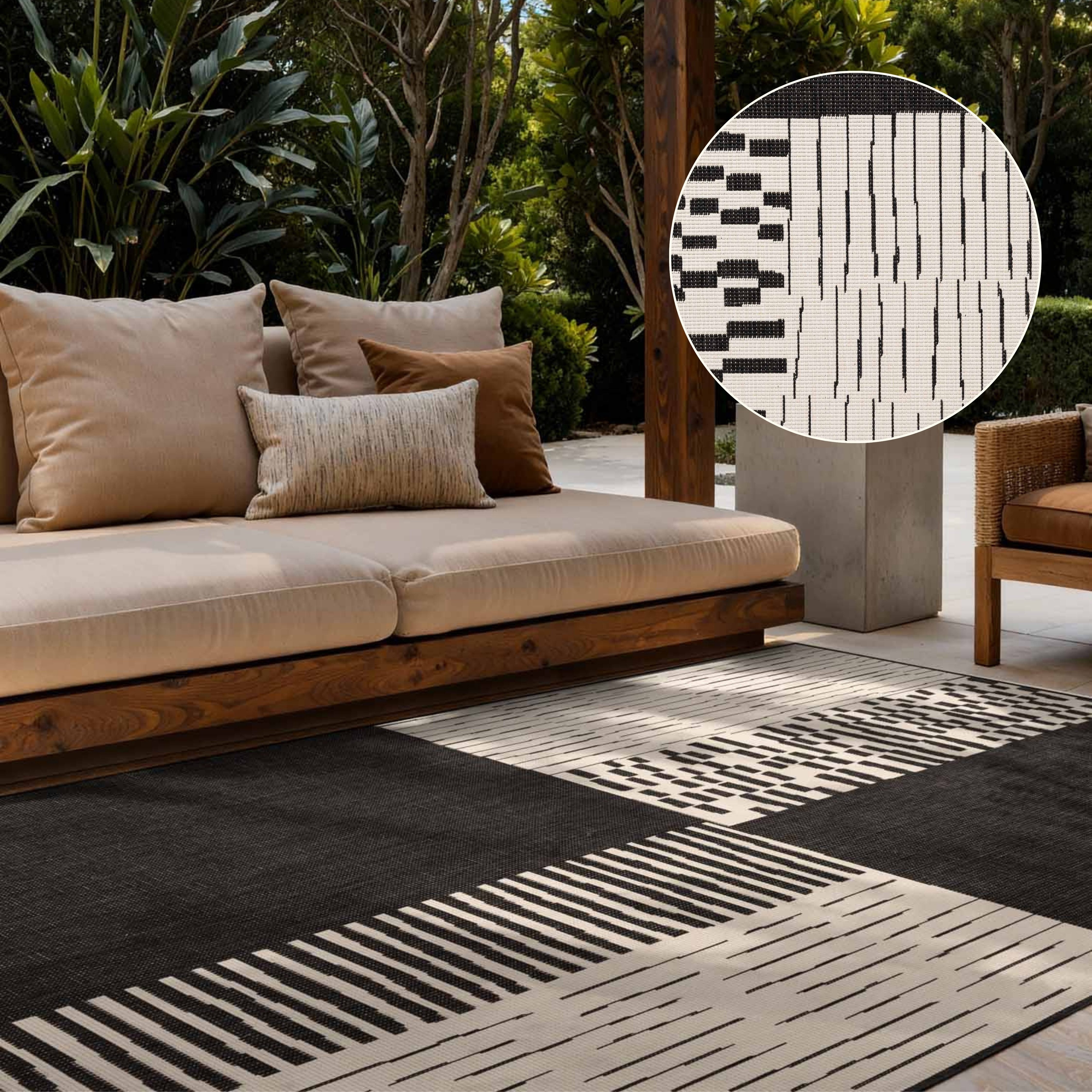 Ted Baker Teppich Acacia, Wendeteppich, rechteckig, Höhe: 8 mm, Designteppich, Wetterfest, Pflegeleicht, Modern, Wohnzimmer, Terrasse