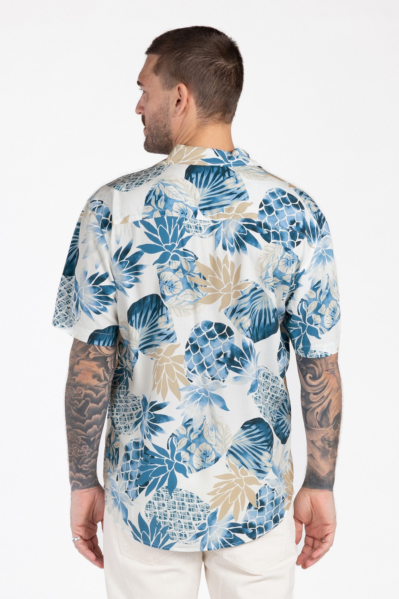 Key Largo Kurzarmhemd MSH KLPINEAPPLE 1/2 allover print (1-tlg)