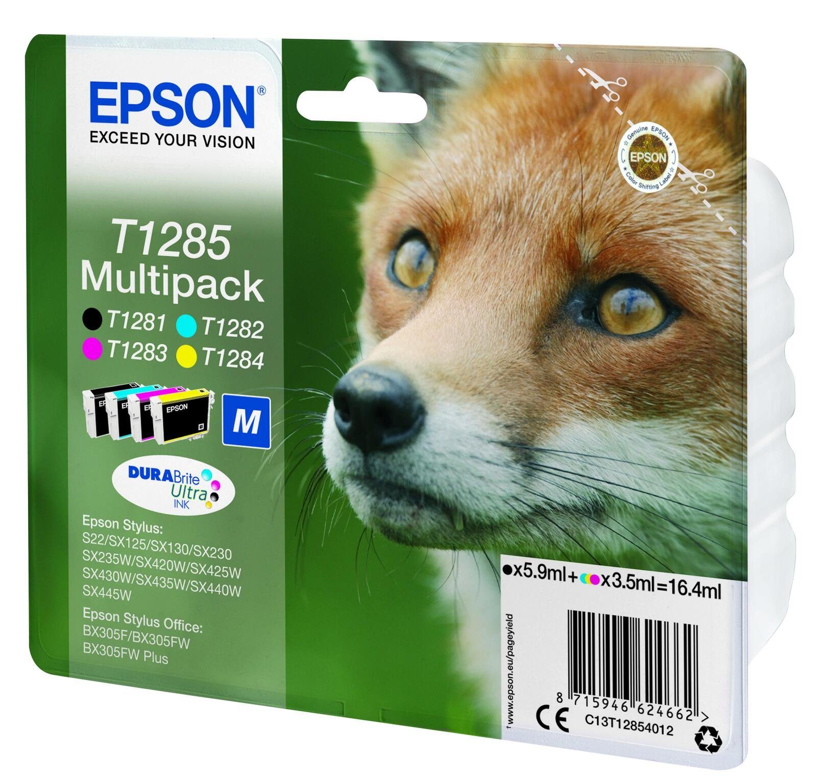 Thumbnail - Epson Epson T1285 Fuchs Druckerpatronen 4er Multipack Tintenpatrone