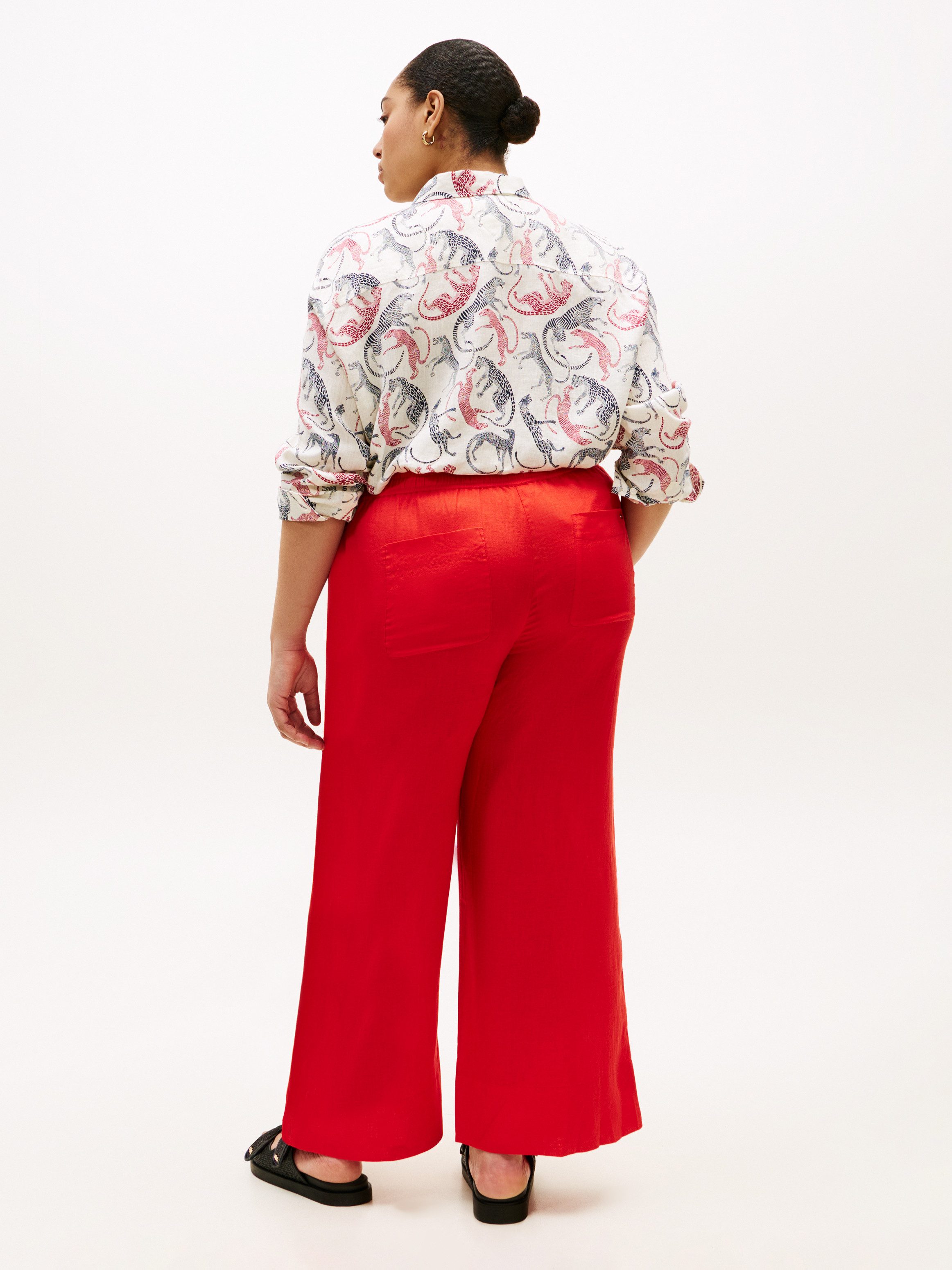 Tommy Hilfiger Curve Stoffhose CRV ESS LINEN PULL ON PANTS in großen Größen – Bild 5 von 5