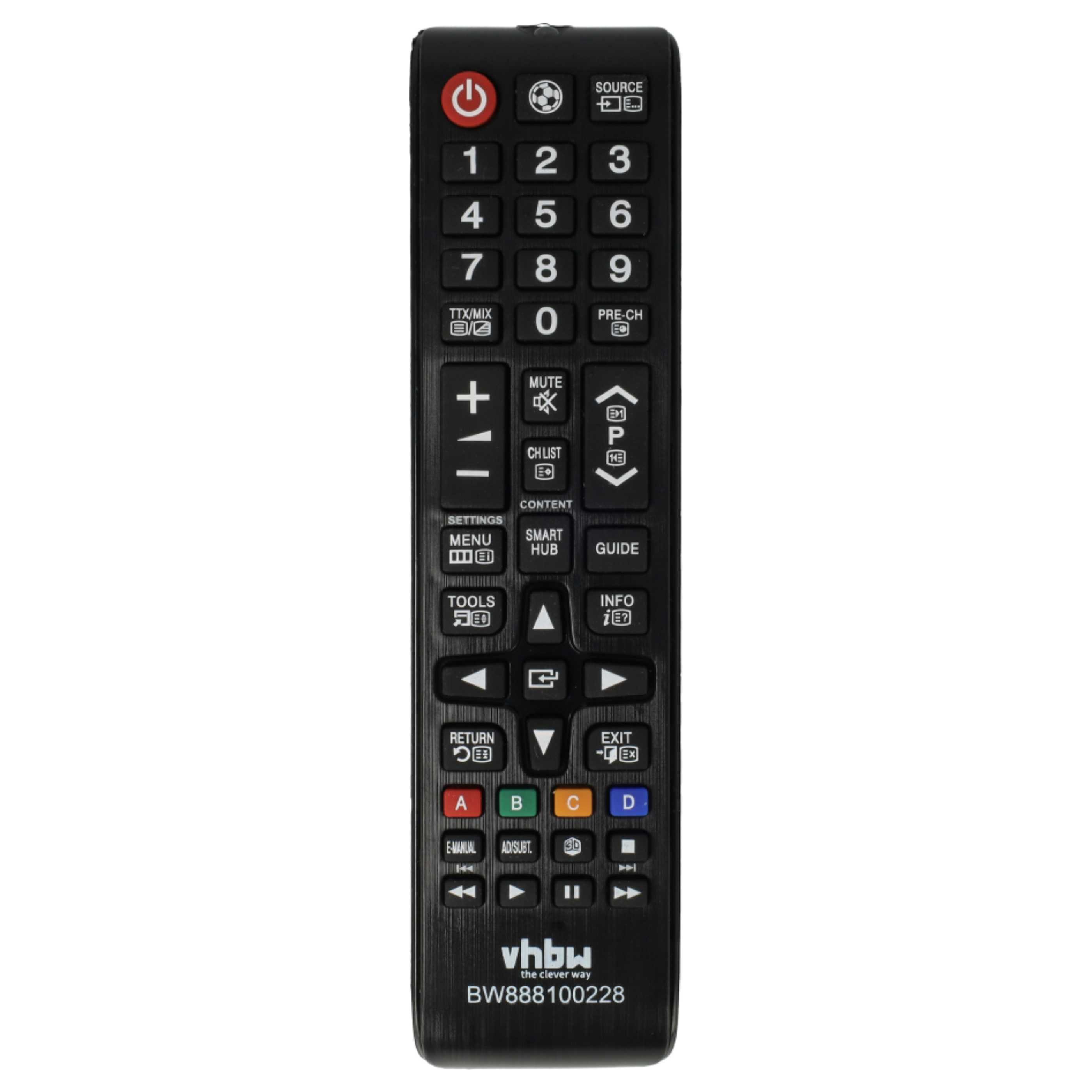 vhbw passend für Samsung UE75F8090 TV, Video Audio & Konsole Fernbedienung
