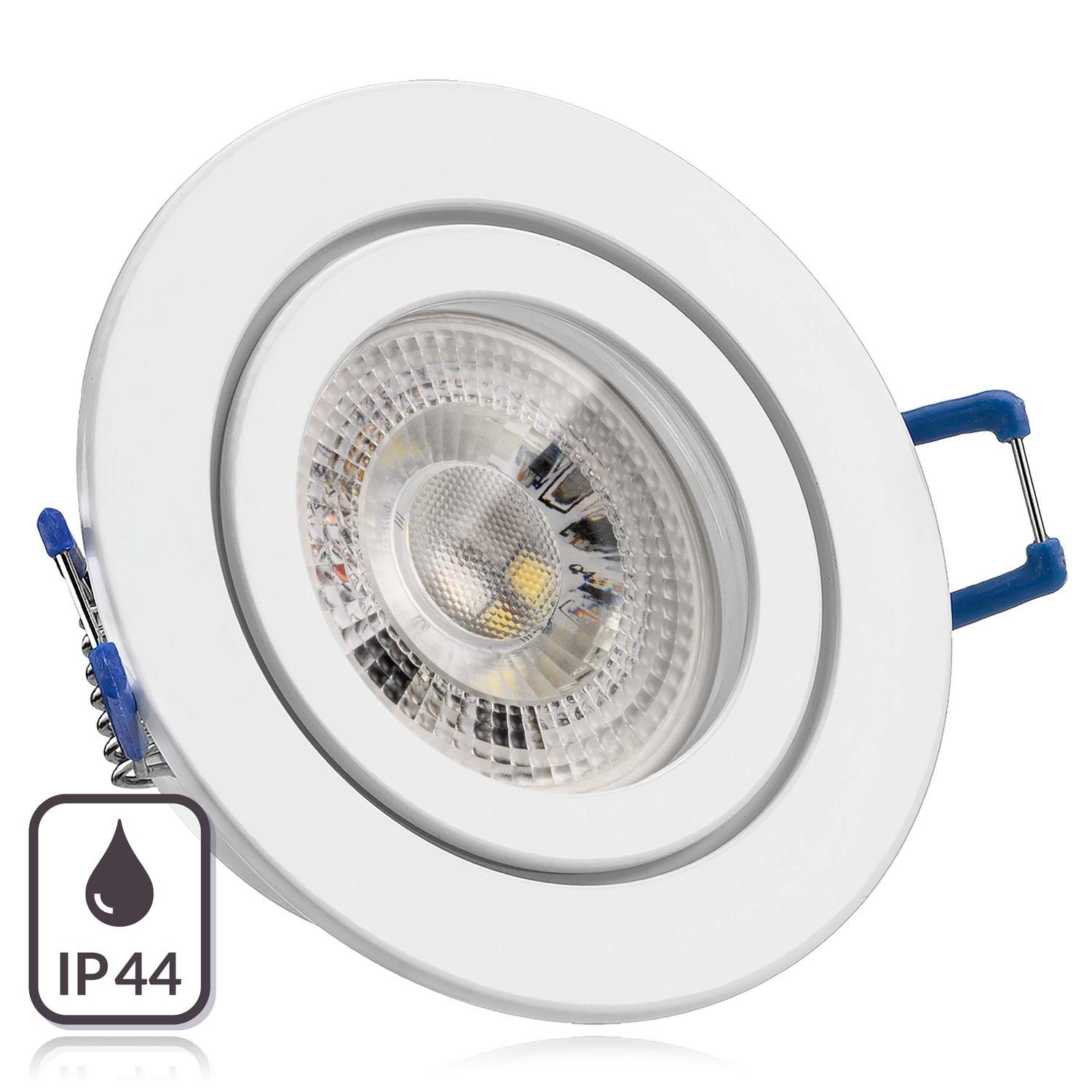 LED von 3W Einbaustrahler mit LED weiß LED - RGB in Set GU10 Einbaustrahler LEDANDO IP44 LEDANDO