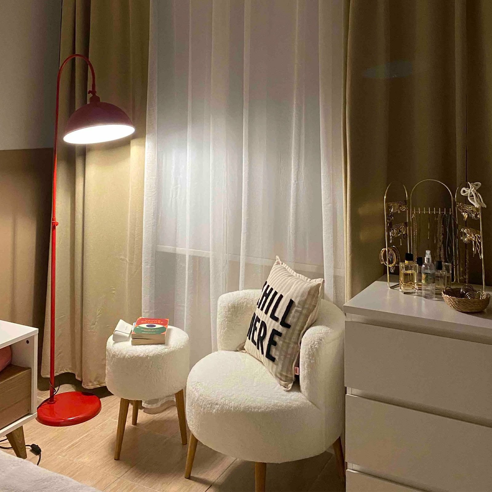 Bamyum Stehlampe Moderne Metall Stehlampe mit Dimmer, ohne Leuchtmittel, verstellbarer Lampenschirm