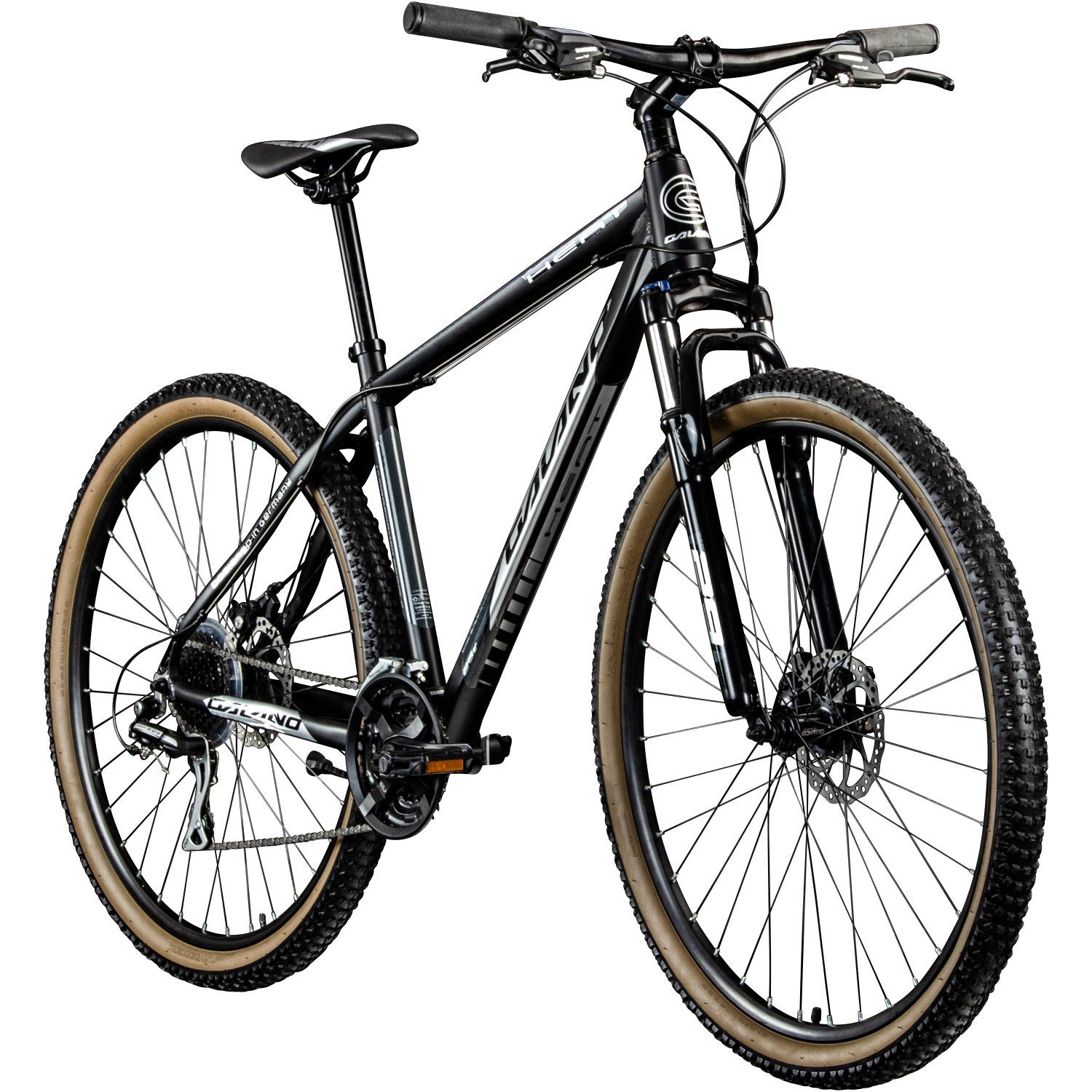Galano Mountainbike Heat, 24 Gang, Kettenschaltung, Mountainbike Hardtail Damen und Herren 175-190 cm Fahrrad 24 Gänge MTB