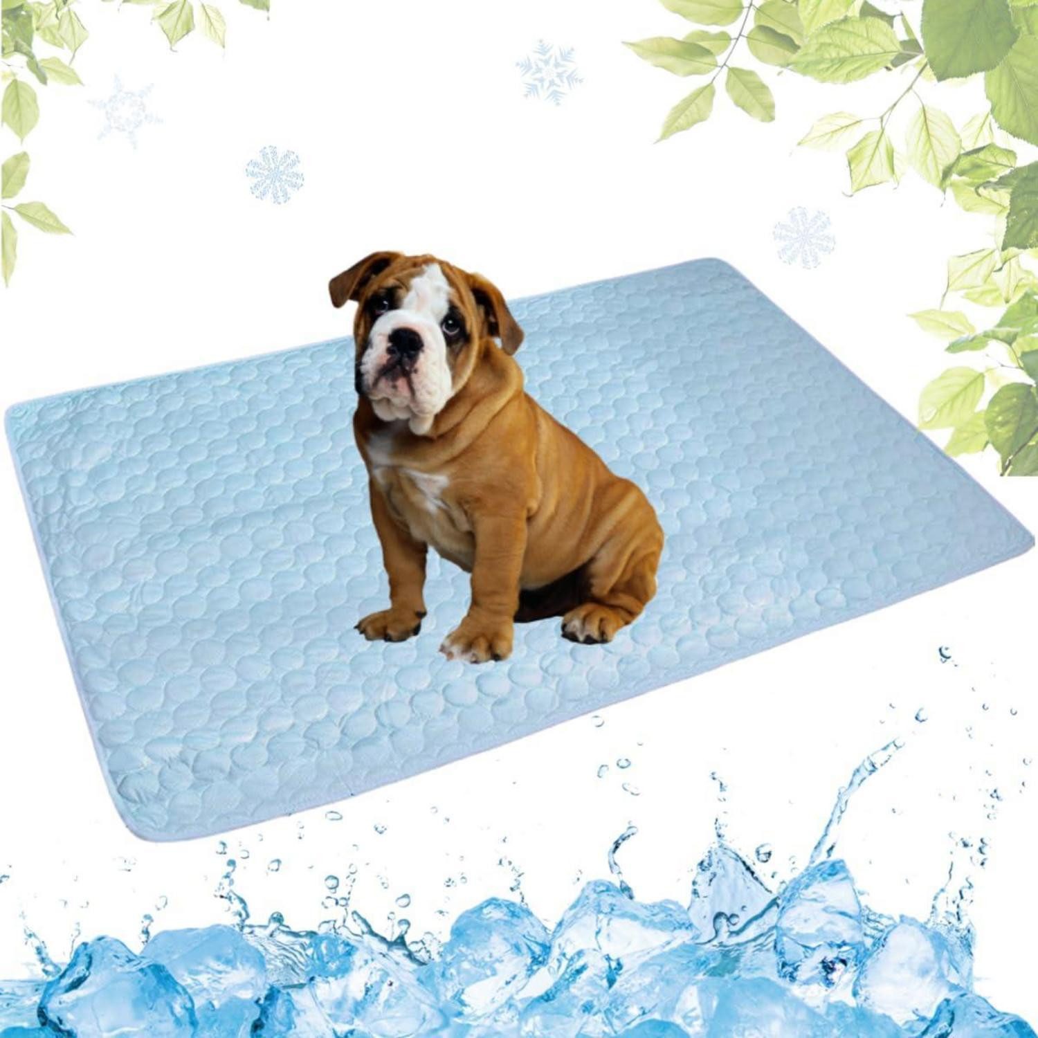 LuxusKollektion Hundematte Kühlmatte Hund/Katze Blau 50x60cm