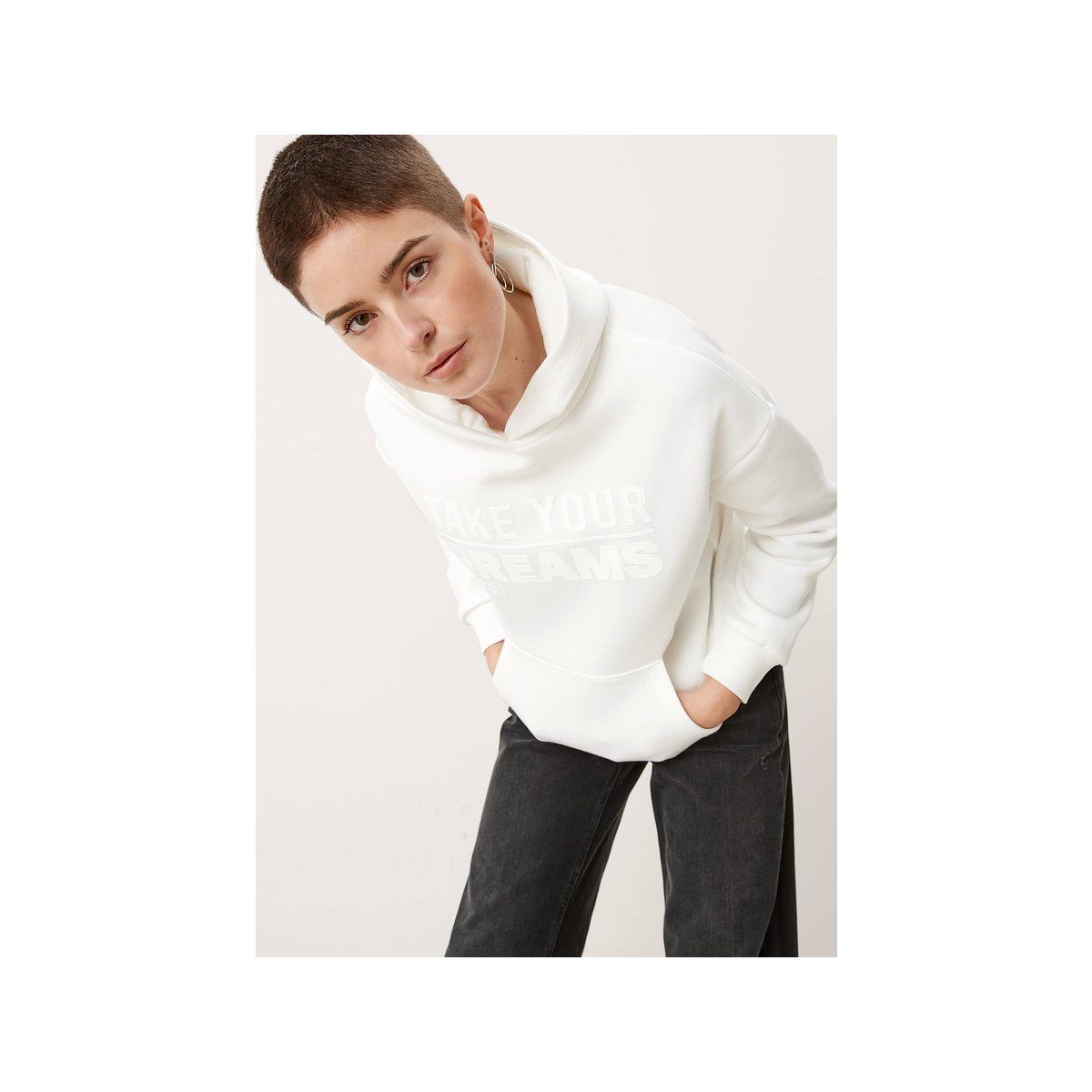 Qstarz (1-tlg) Sweatshirt offwhite sonstiges