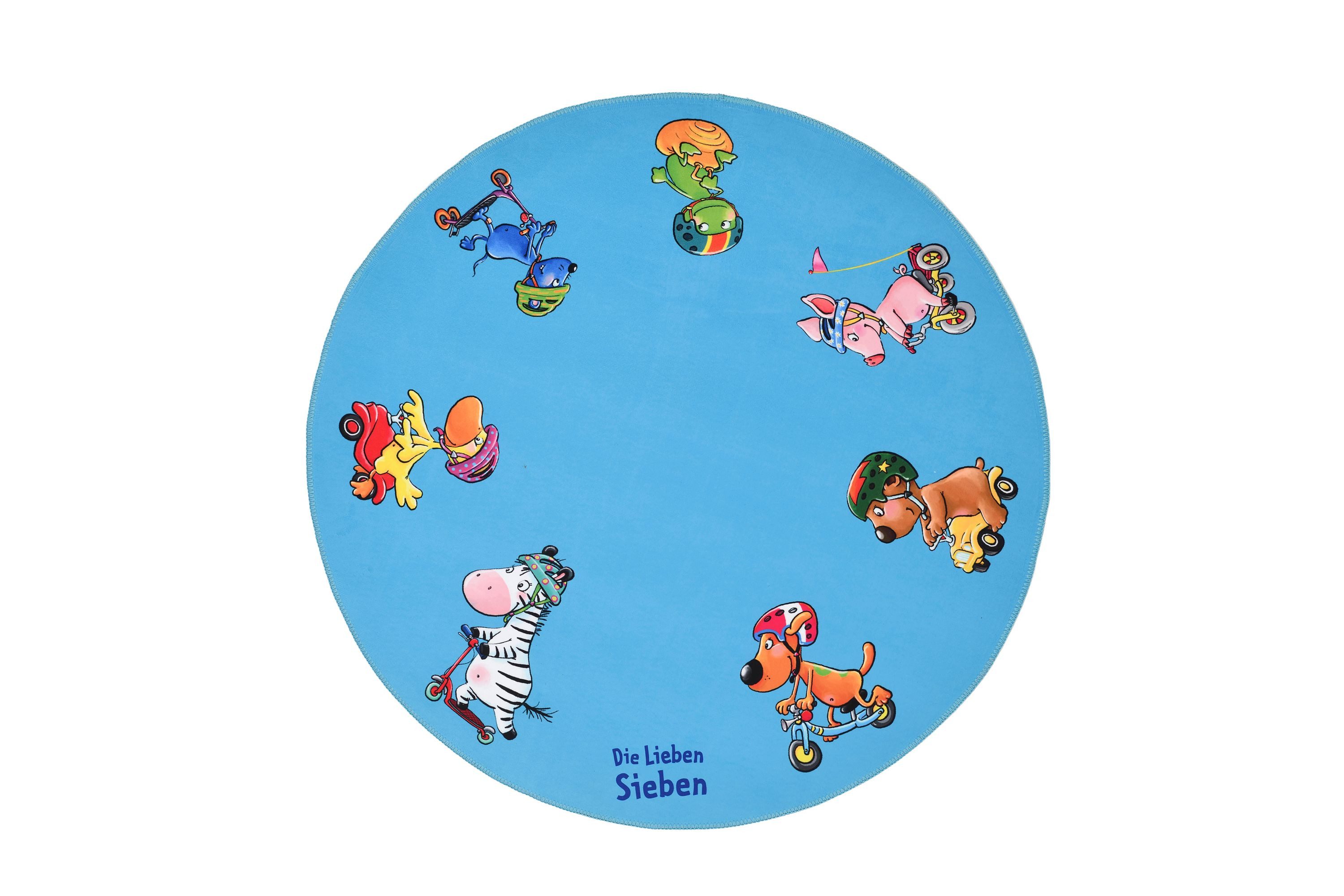 Die Lieben Sieben Kinderteppich Die Lieben Sieben 100cm rund, Höhe: 6 mm