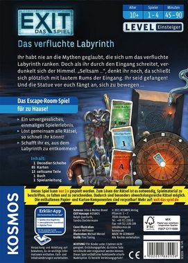 Kosmos Spiel, Escape Room Spiel EXIT, Das verfluchte Labyrinth, Made in Germany