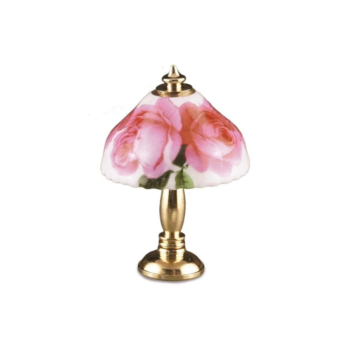 Rosentischlampe, Dekofigur 001.629/5 Miniatur Porzellan - Reutter