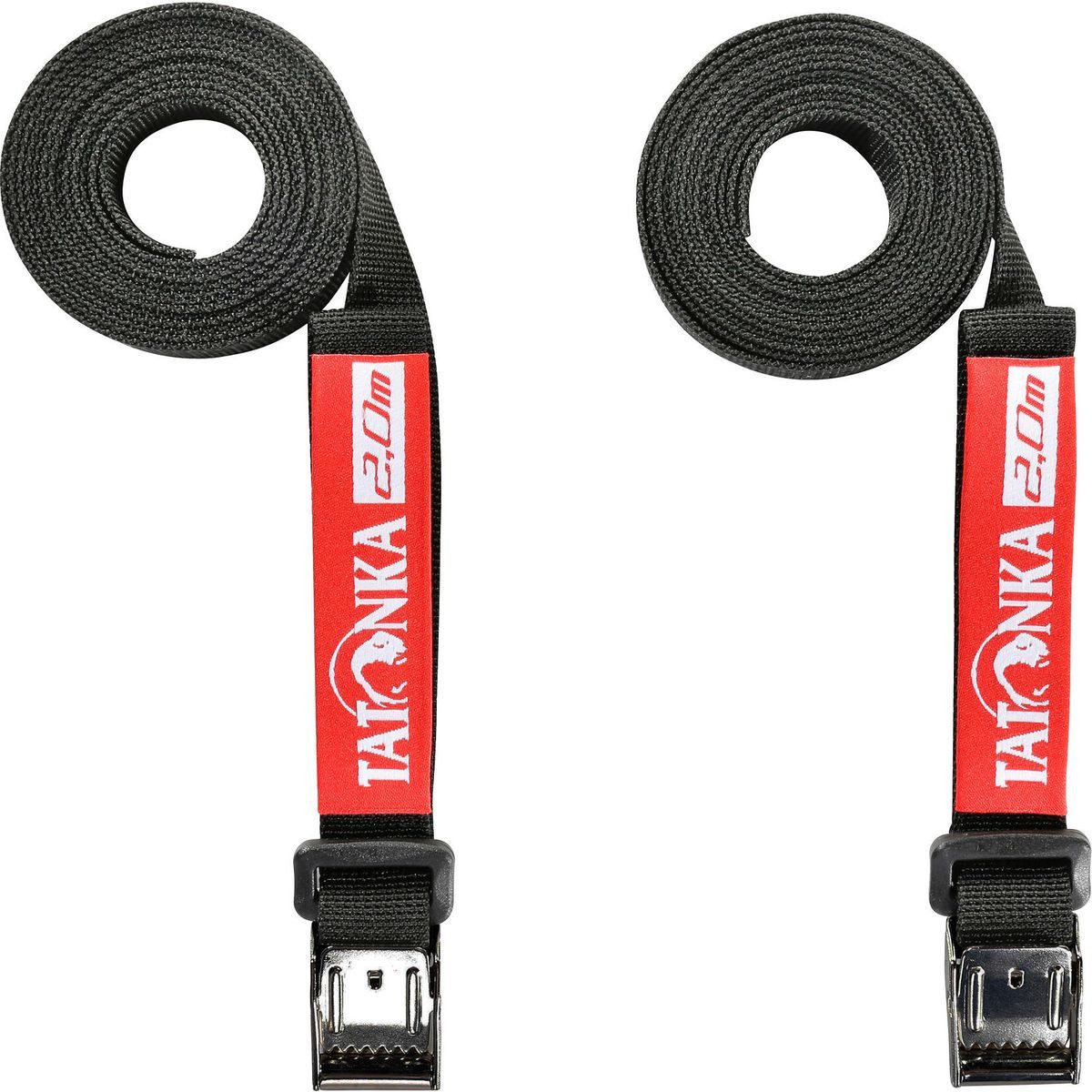 TATONKA® Packsack Easy Strap 18mm/2,0m Pair, Vielseitige, längenverstellbare Befestigungsriemen mit