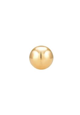 Elli Premium Single-Ohrstecker Single Ohrstecker Kugel Ball 375 Gelbgold