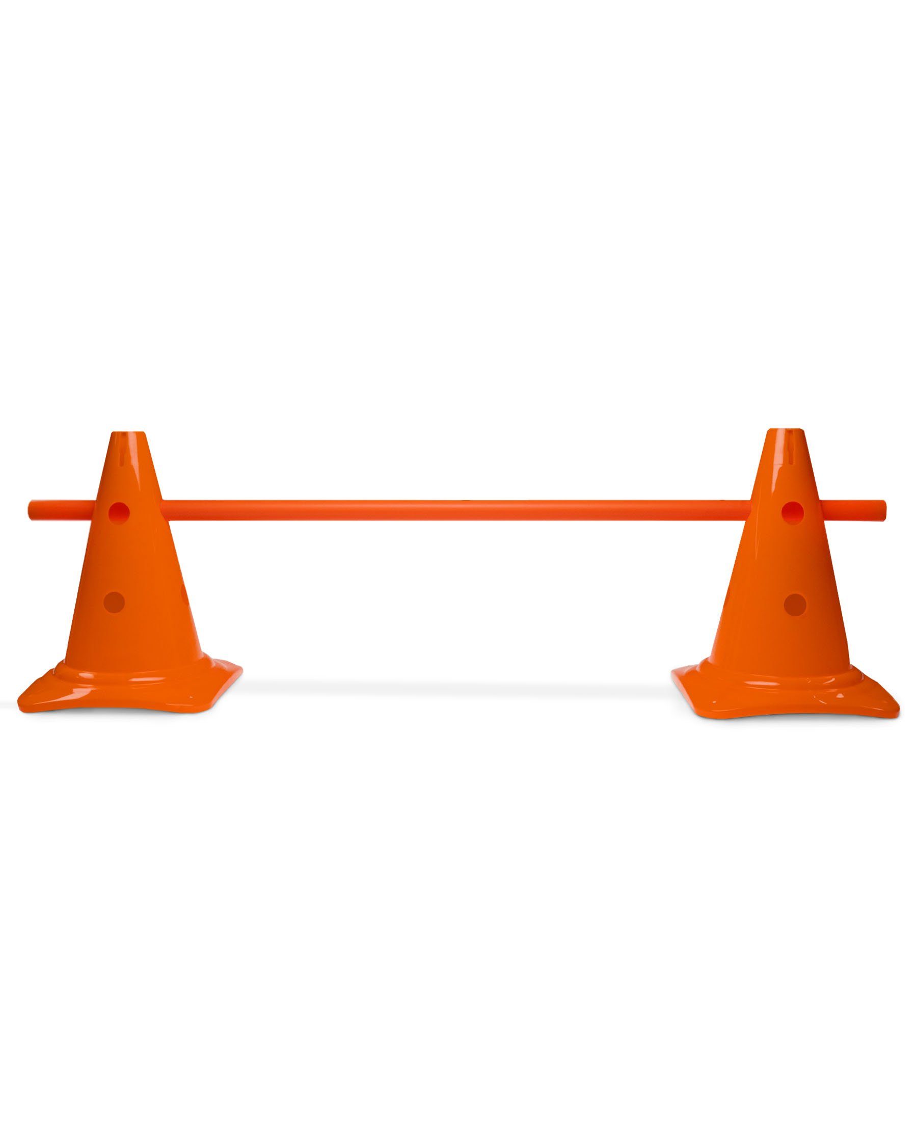 Hürde Kegelhürde 30 mit Stange 100 cm Farbe Orange