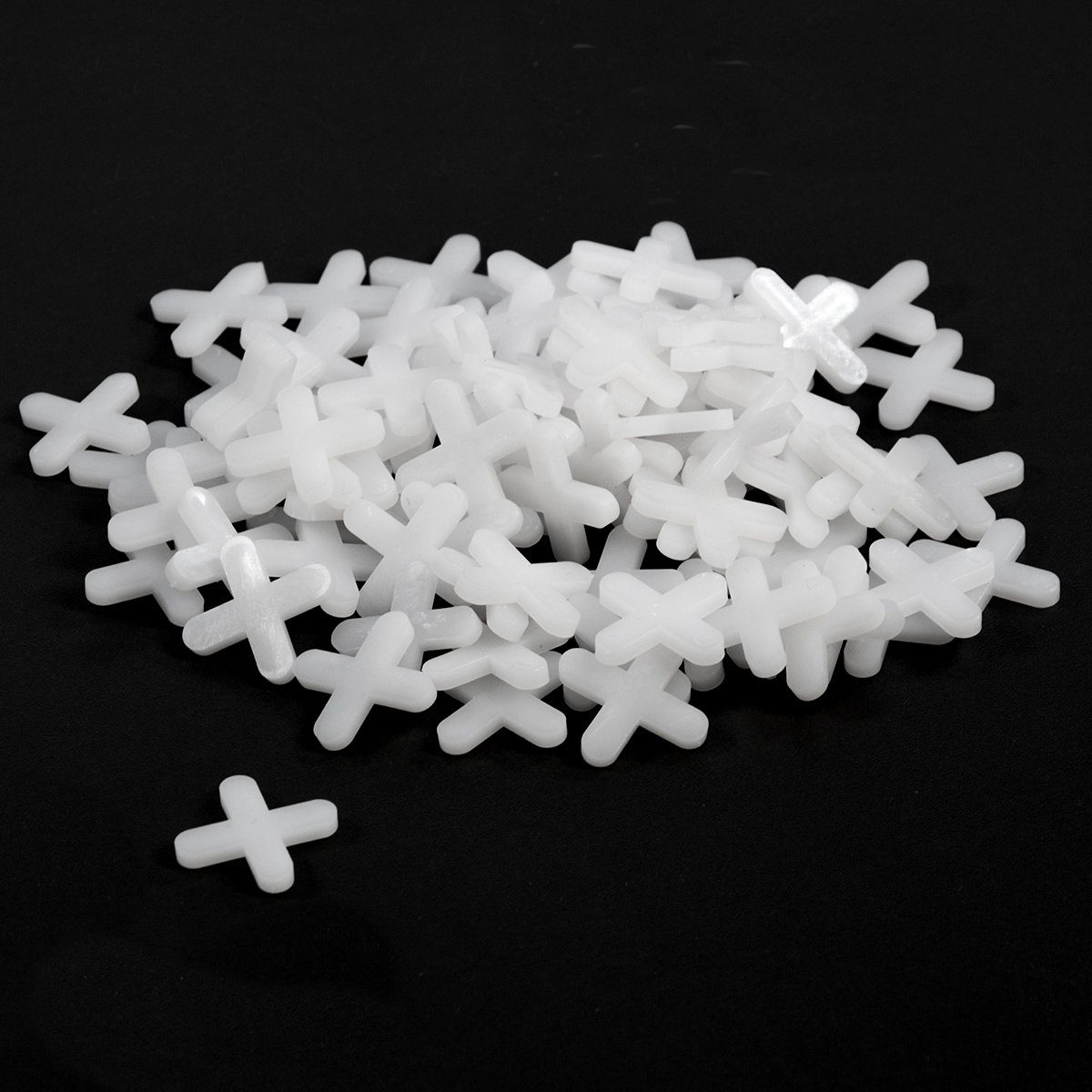 eyepower Fliesenkreuz 100 Fliesenkreuze Fugenkreuz Fliesen Abstandhalter Fliesenfugen ca. 5 mm Weiß