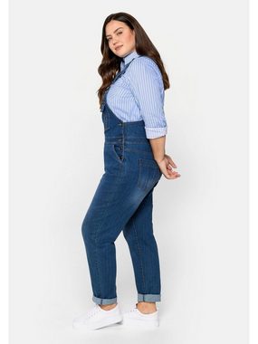 Sheego Stretch-Jeans Große Größen in Latzform aus elastischem Baumwollmix