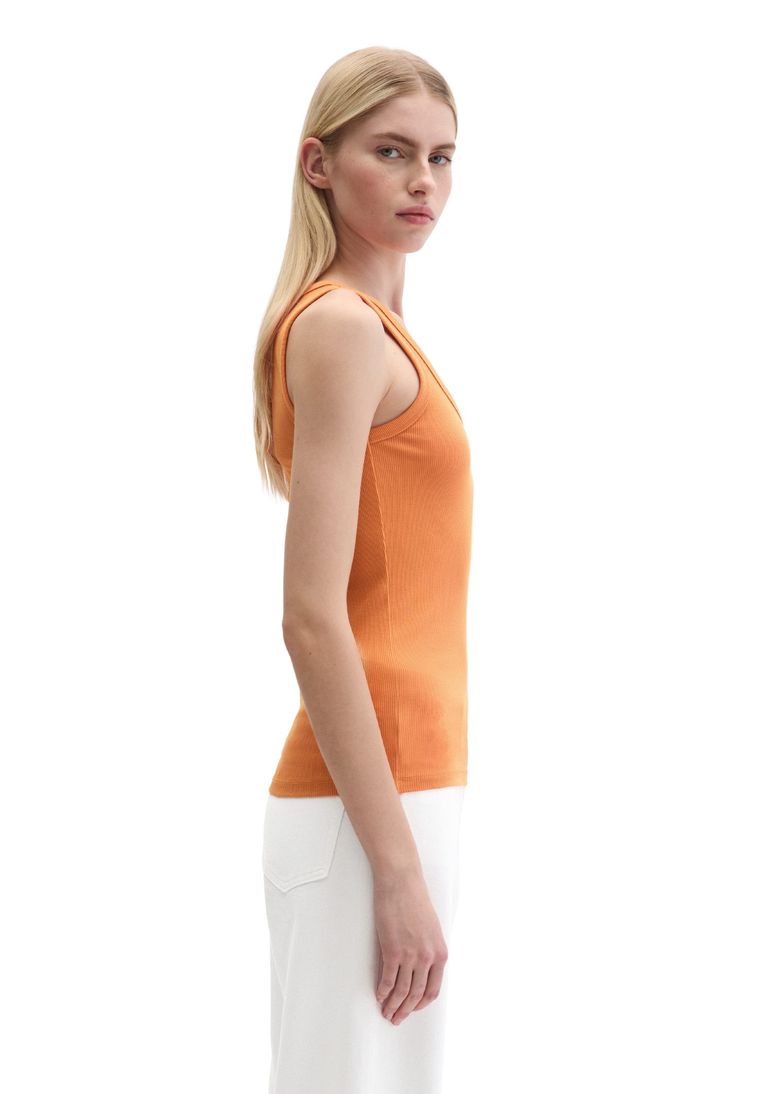 Marc O'Polo T-Shirt aus elastischem Rippjersey