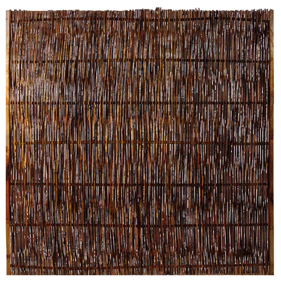 GartenLand Weidenzaun Sylt Weidenzaun ca. 180x180cm, (Set, Ohne Pfosten, 180x180 cm)