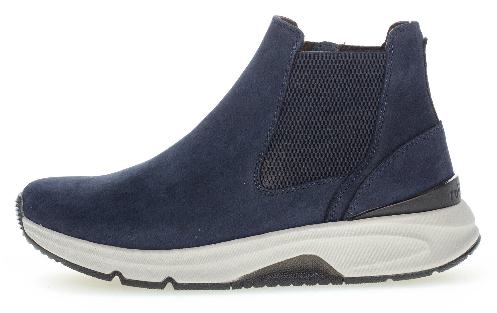 mit Blau Gabor Logo Rollingsoft (blue) Ferse an der Chelseaboots