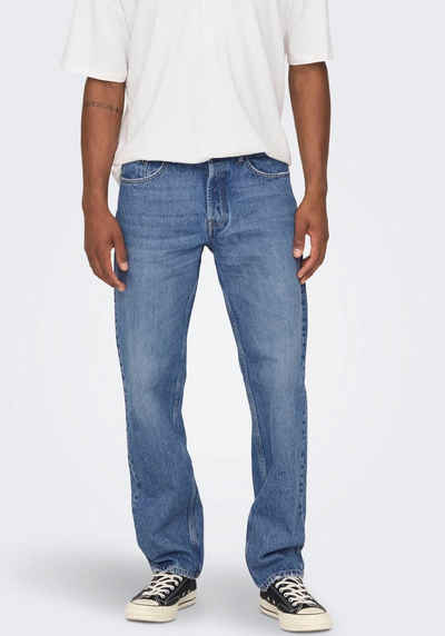 ONLY & SONS Loose-fit-Jeans ONSEDGE STRAIGHT BROMO 0017 DOT DNM NOOS