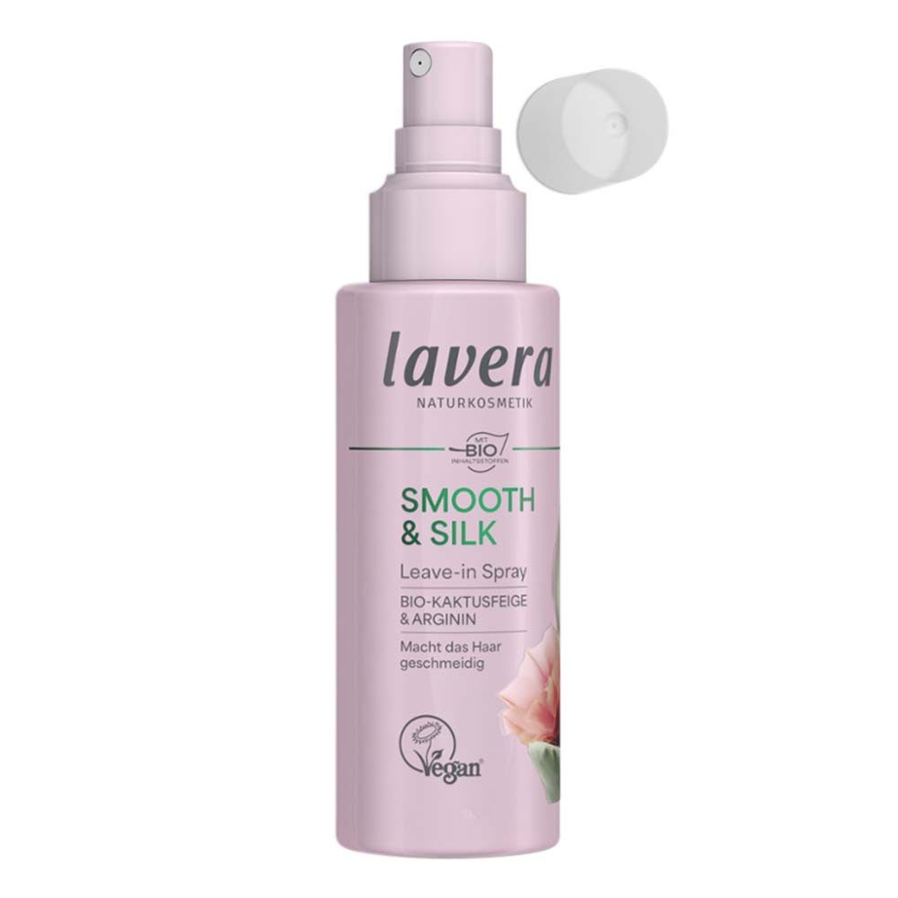 lavera Haarpflege-Spray Smooth & Silk - Leave-In Spray mit Bio-Kaktusfeige & Arginin 100ml