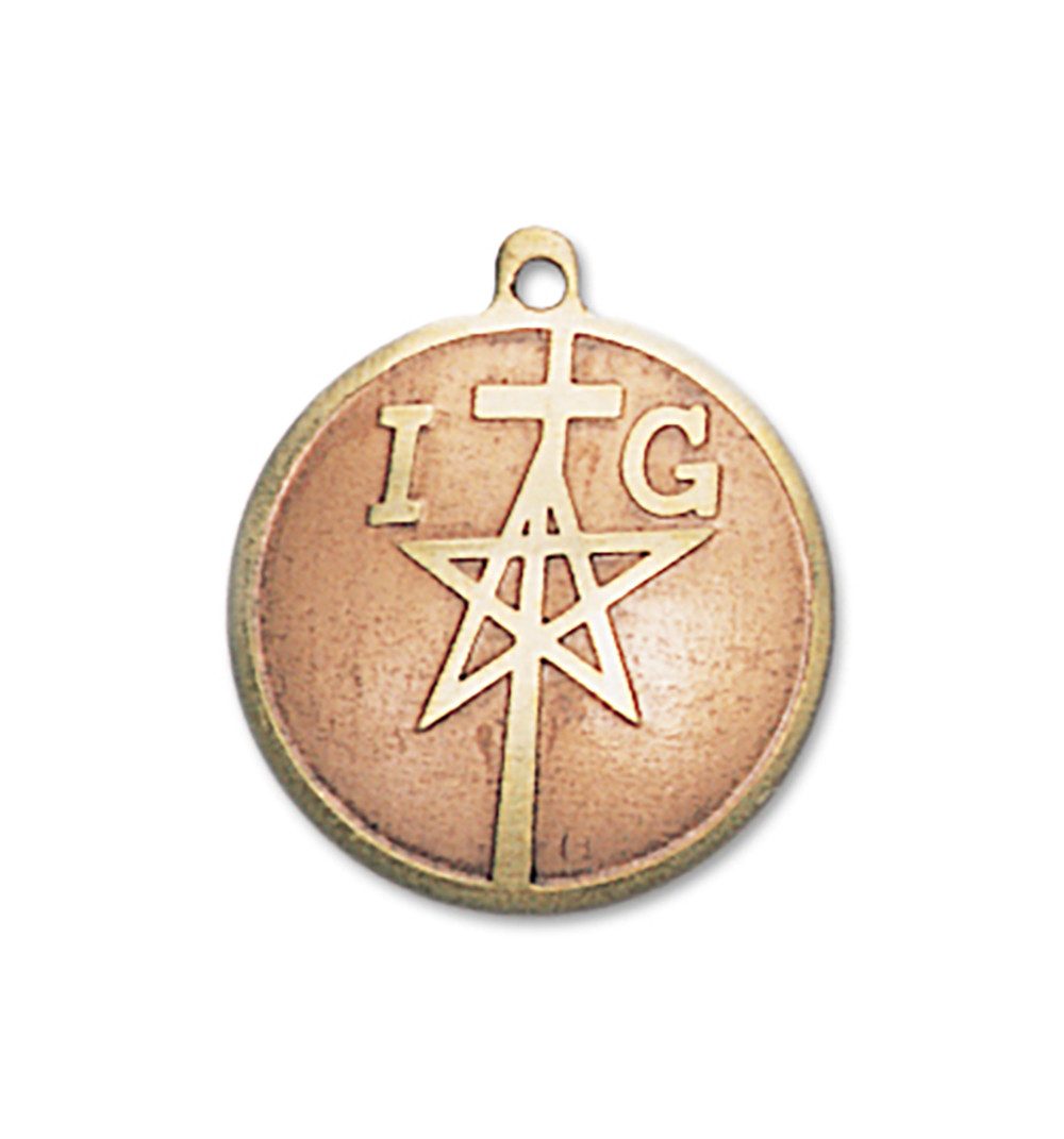 Kettenanhänger Messing-Kupfer Amulett Anhänger Schmuck 27x24mm