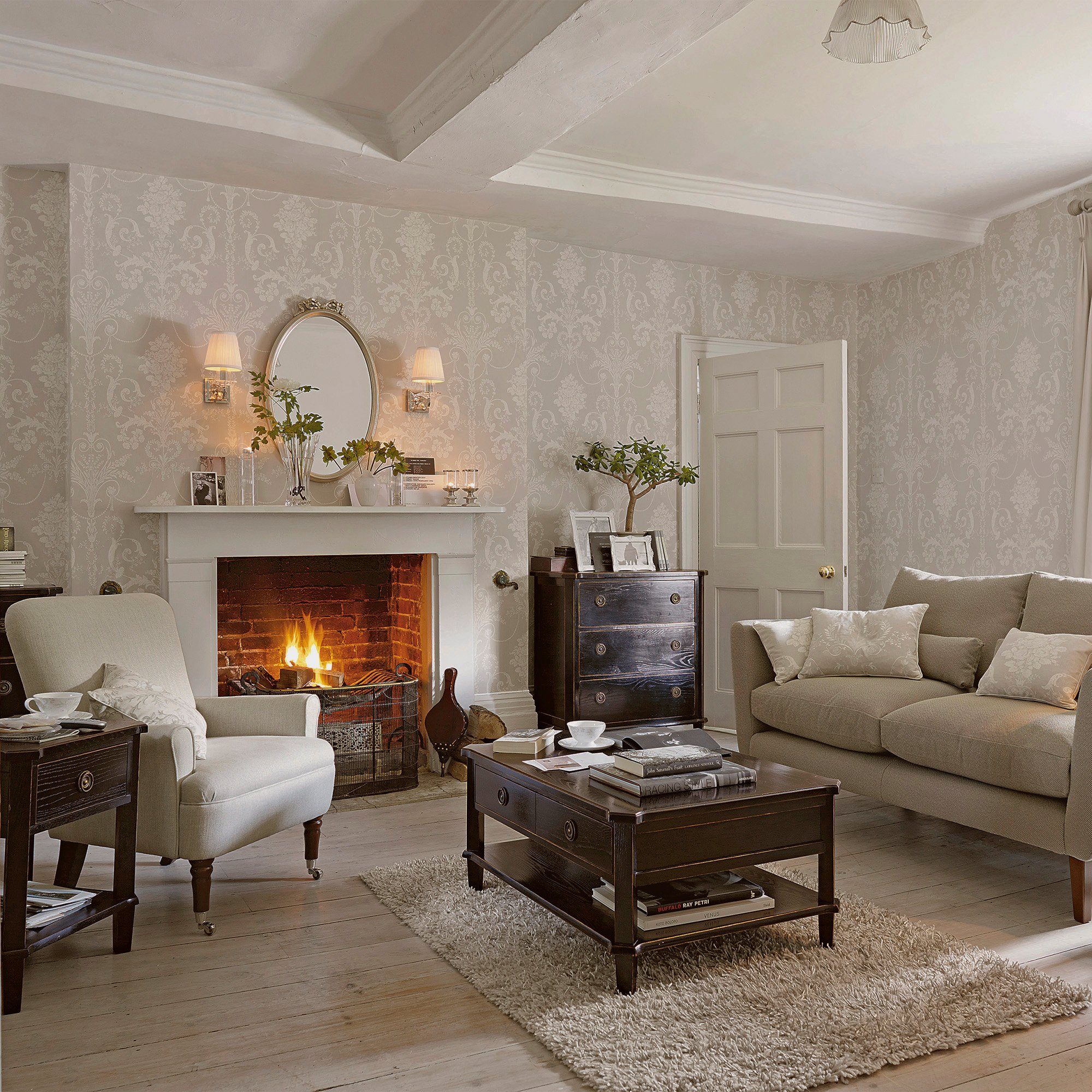 LAURA ASHLEY Vliestapete Josette, gemustert, FSC® zertifiziert, mit lebhaftem Druck, 10 Meter Länge – Bild 5 von 5