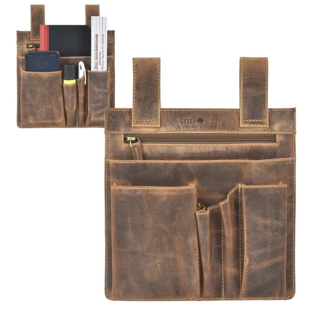 Greenburry Инструментtasche Vintage, Handwerkertasche, Gürteltasche 23x23cm, Antikleder (ungefüllt)