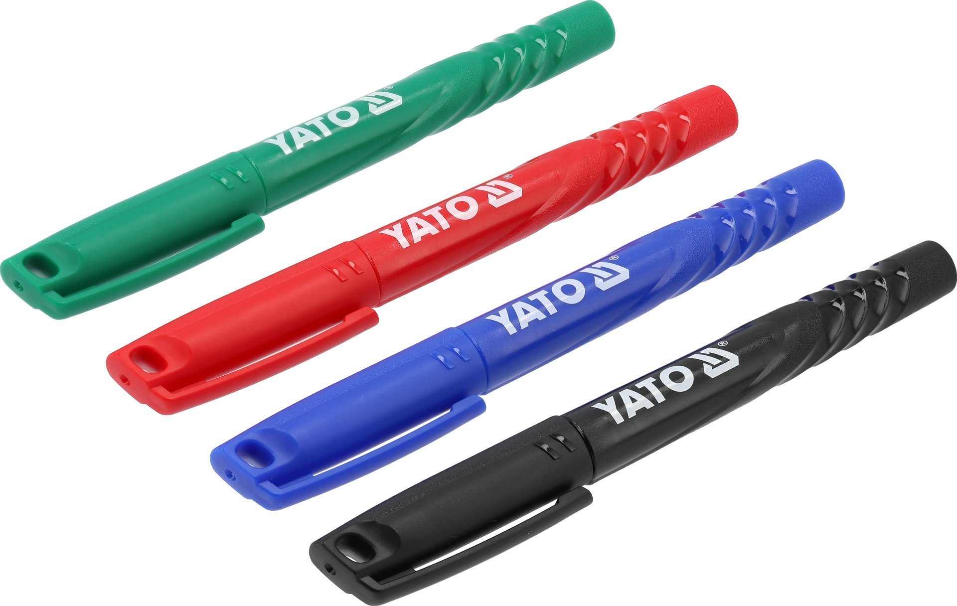 Yato Permanentmarker Technische Marker Set mit 4 Farben für präzises Markieren, (Technische Marker Set mit 4 Farben für präzises Markieren, 4-tlg., Technische Marker Set mit 4 Farben für präzises Markieren)