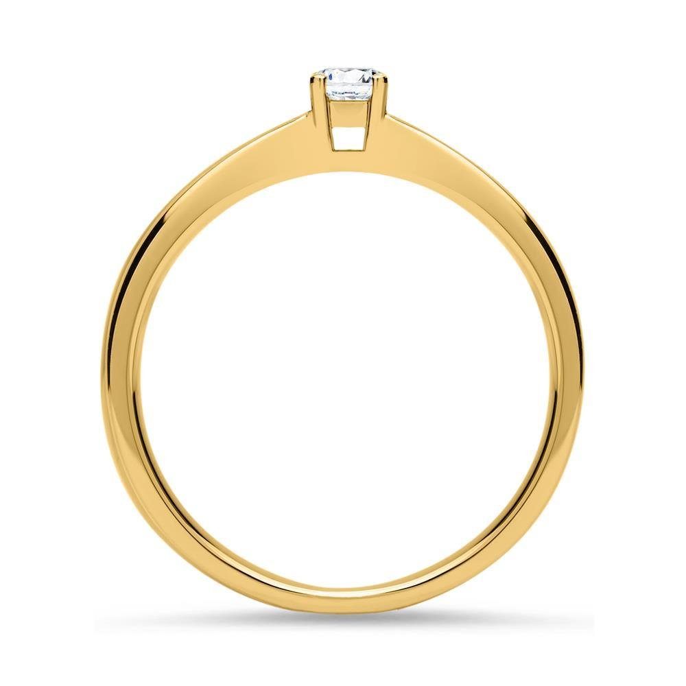 Unique Verlobungsring Filigraner Verlobungsring Diamant 0,1 ct. VR0132 (Größe: 62mm)