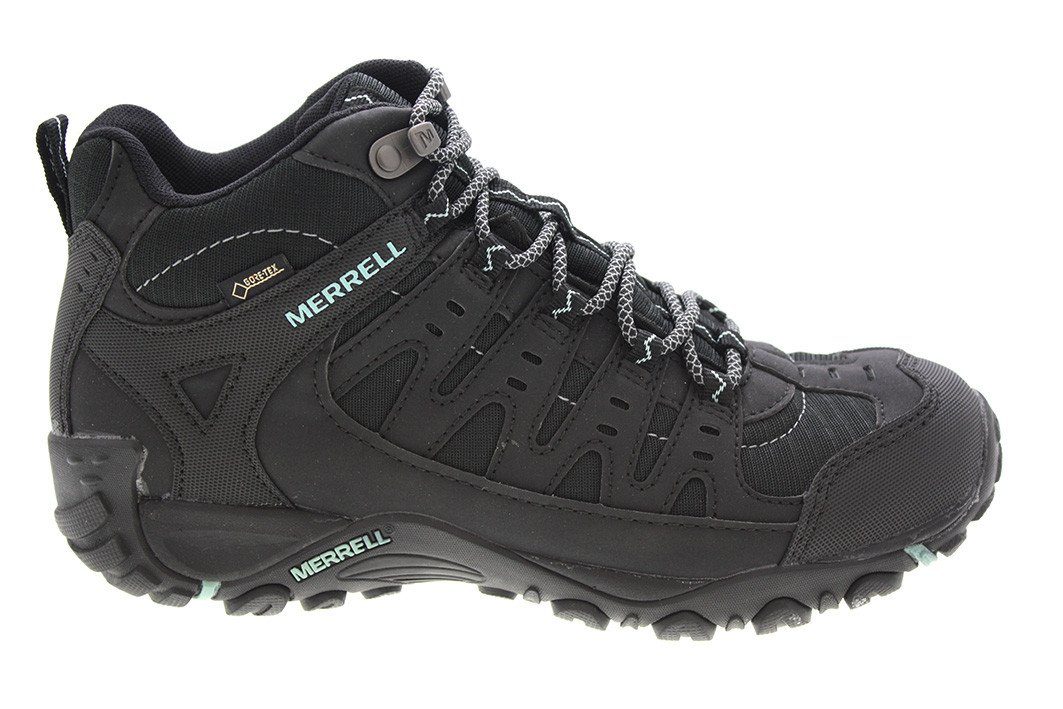 Merrell Sport Trekkingschuh Damen GORE-TEX® Wanderschuhe wasserdicht, Accentor J88686 rutschfest Mid