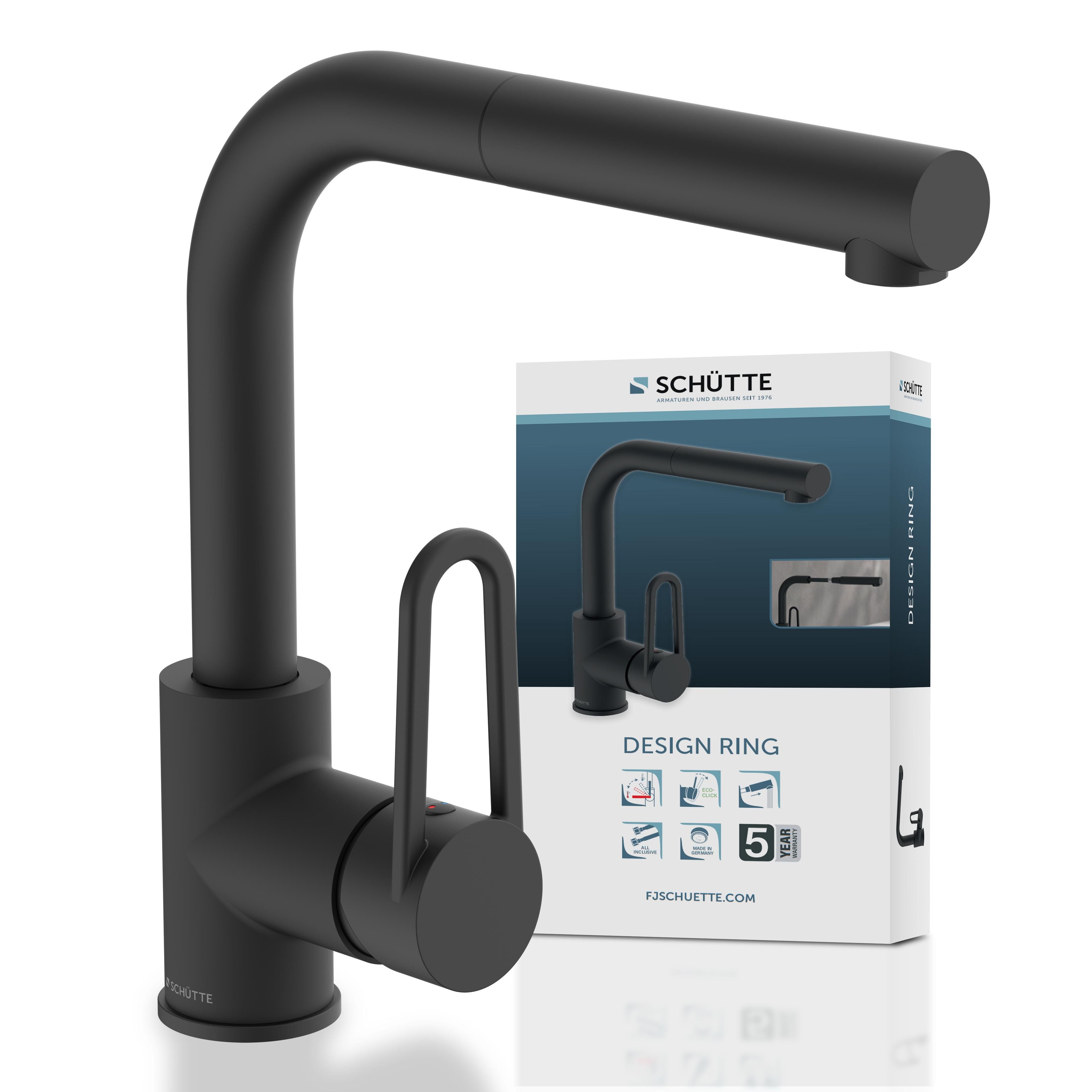 Schütte Spültischarmatur Design mit Geschirrbrause, ausziehbar, schwenkbar, günstig online kaufen