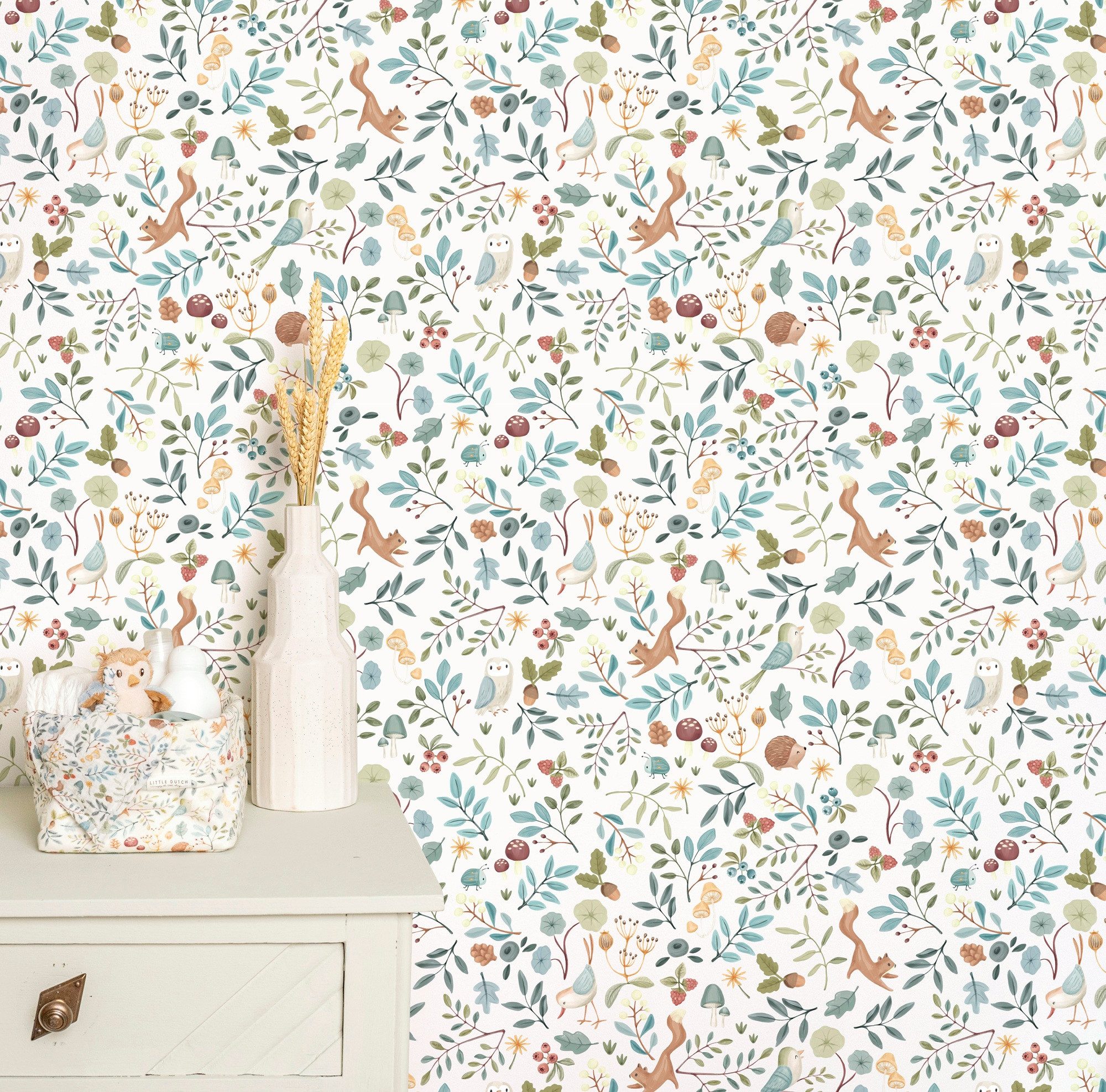 LITTLE DUTCH Vliestapete Forest Wonders, glatt, günstig online kaufen