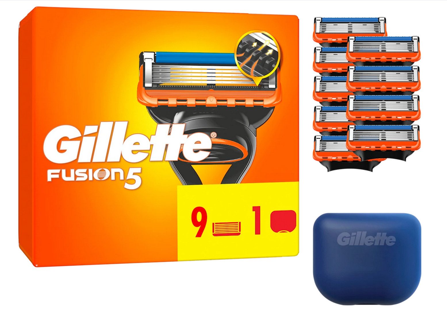 Gillette Rasierklingen Fusion 5, 9-tlg.