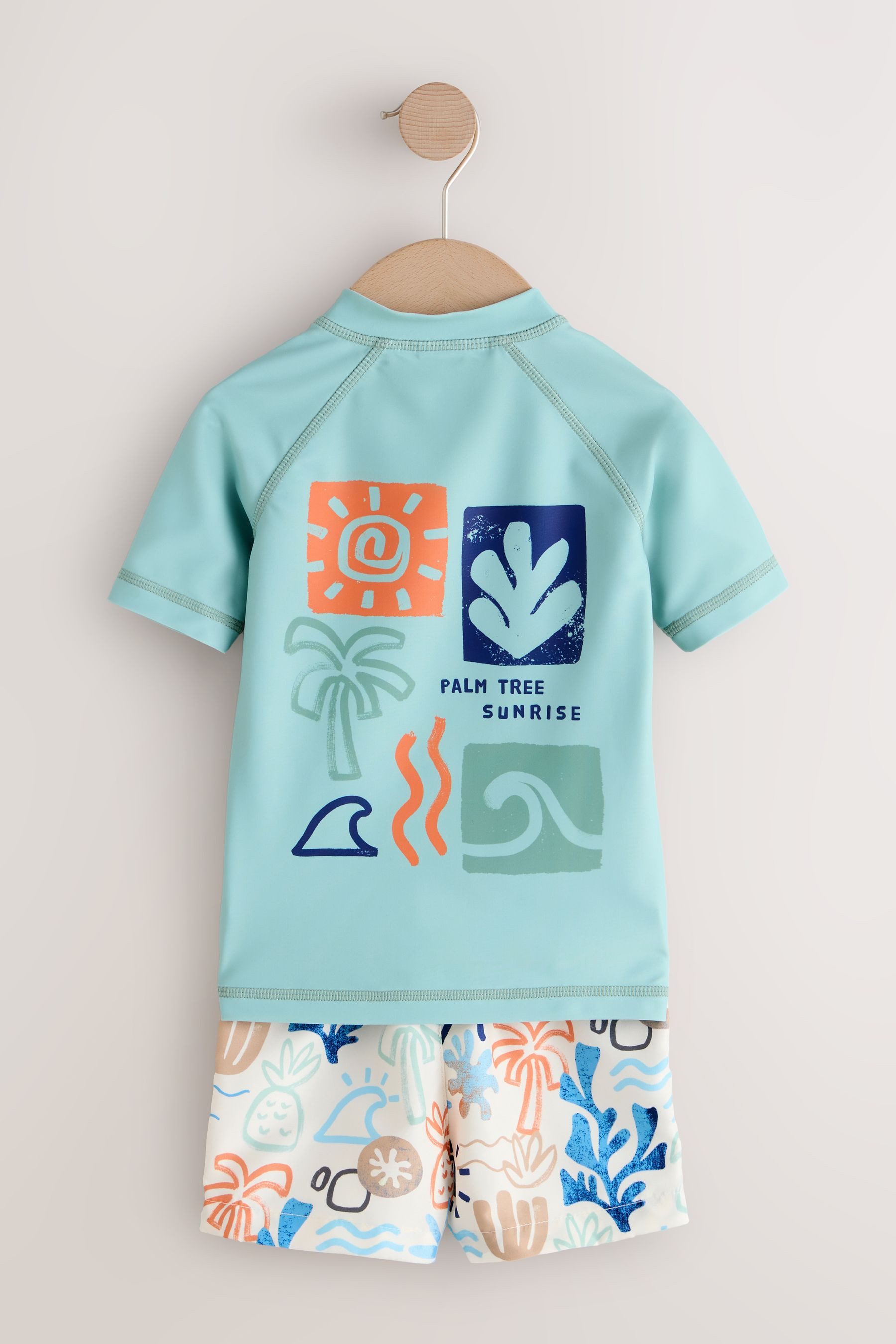 Next Badeanzug Rash-Trägertop und Badeshorts im Set (2-St)